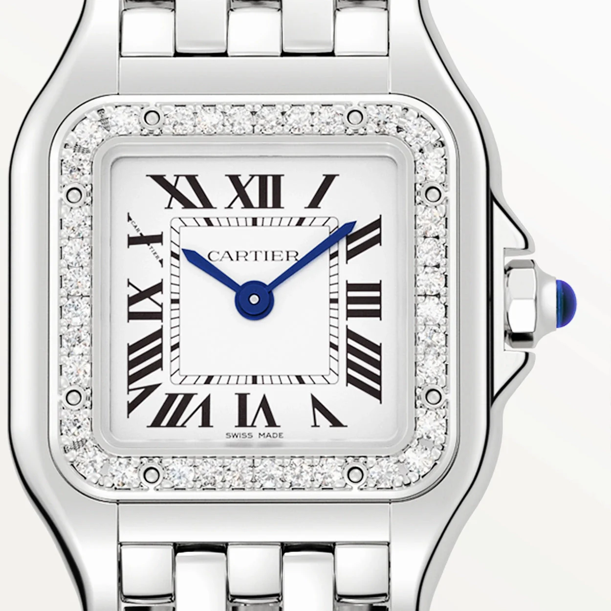 Panthère de Cartier Small Steel Diamond Bezel Watch - Image 3