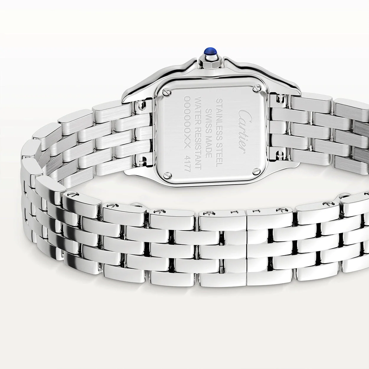 Panthère de Cartier Small Steel Diamond Bezel Watch - Image 5