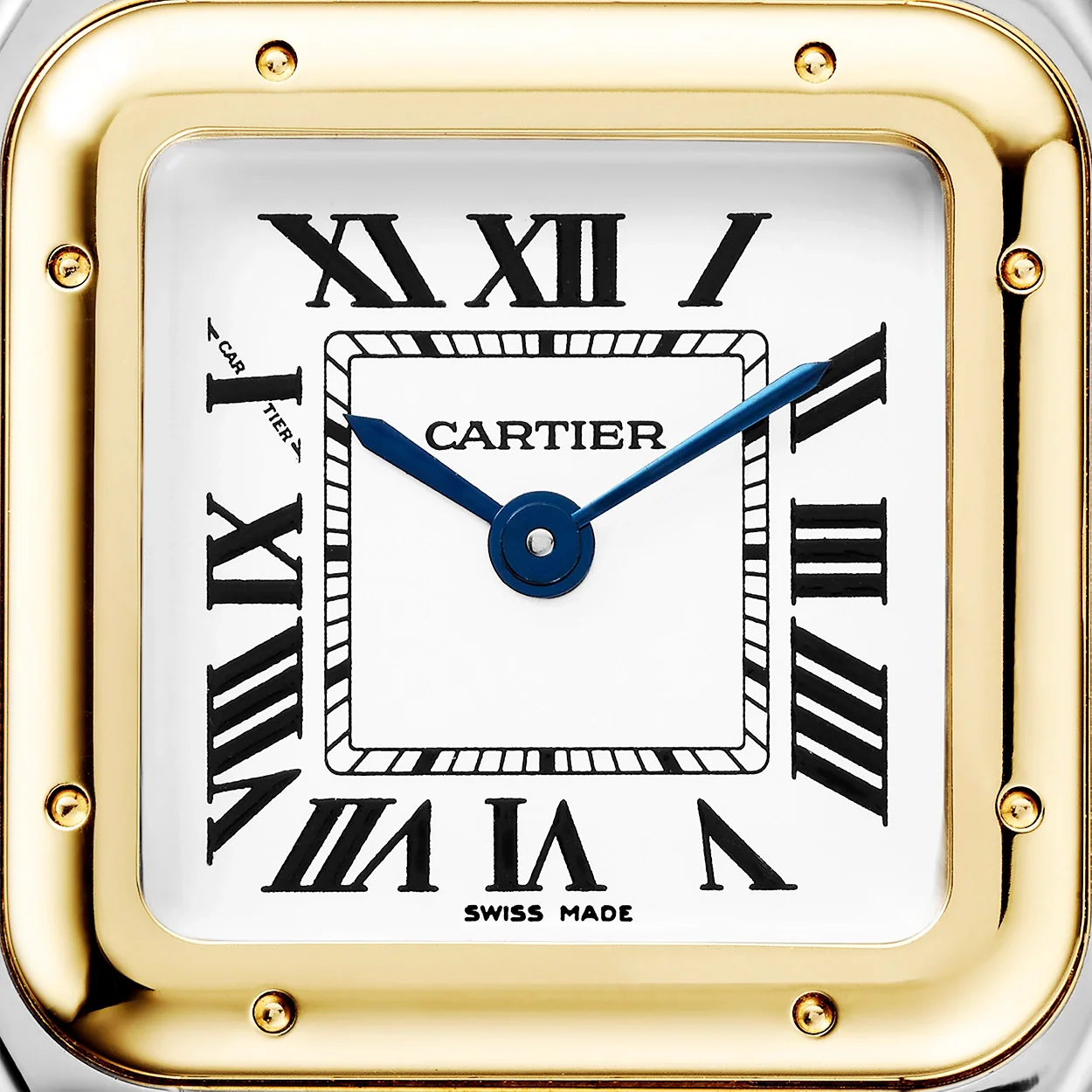 Panthère de Cartier Small 18ct Yellow Gold & Steel Ladies Bracelet Watch - Image 3