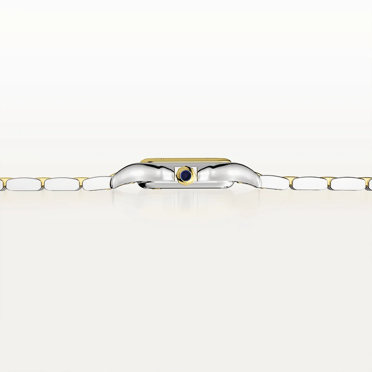 Panthère de Cartier Small 18ct Yellow Gold & Steel Ladies Bracelet Watch - Image 5