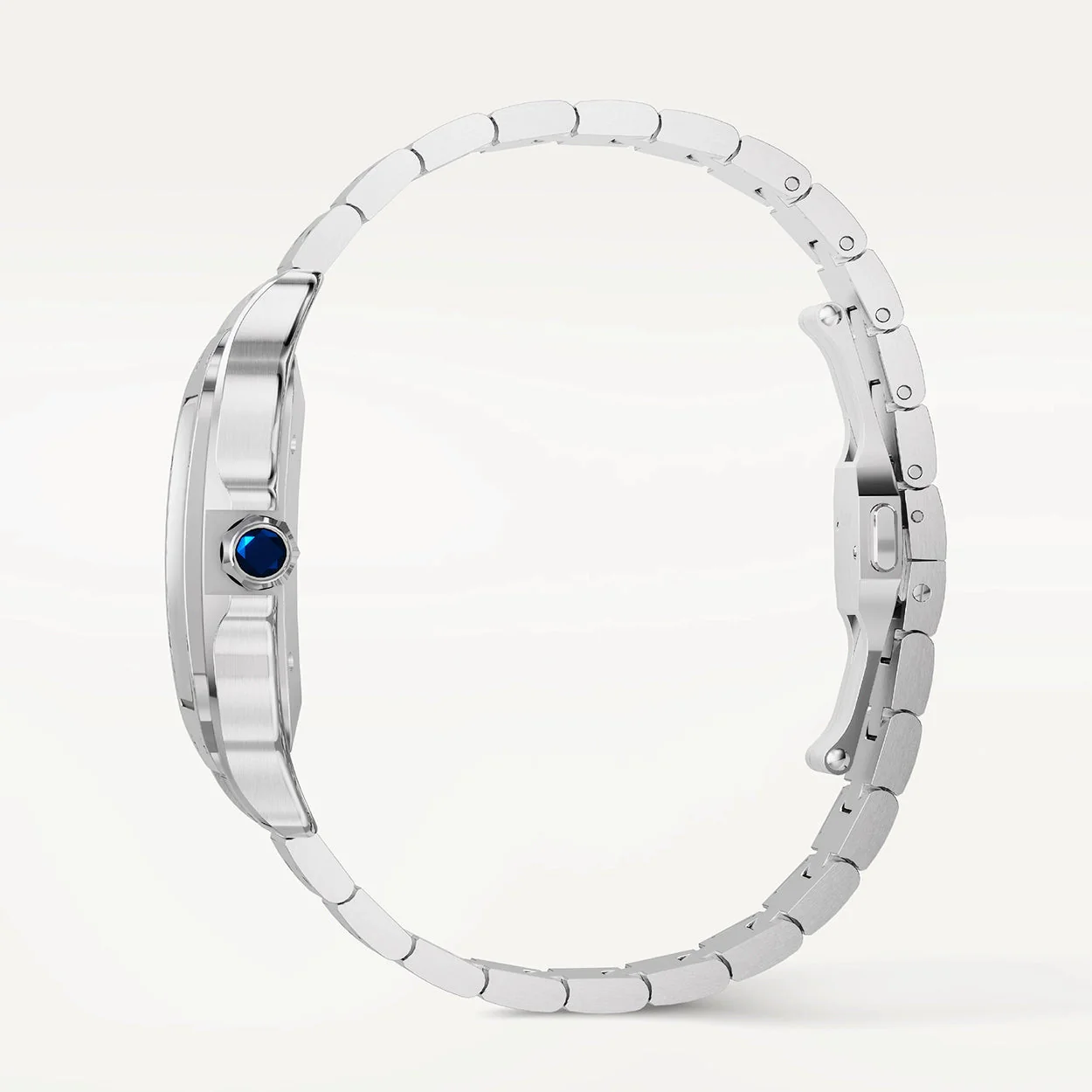 Santos de Cartier Large Blue Dial Automatic Steel Watch - Image 6