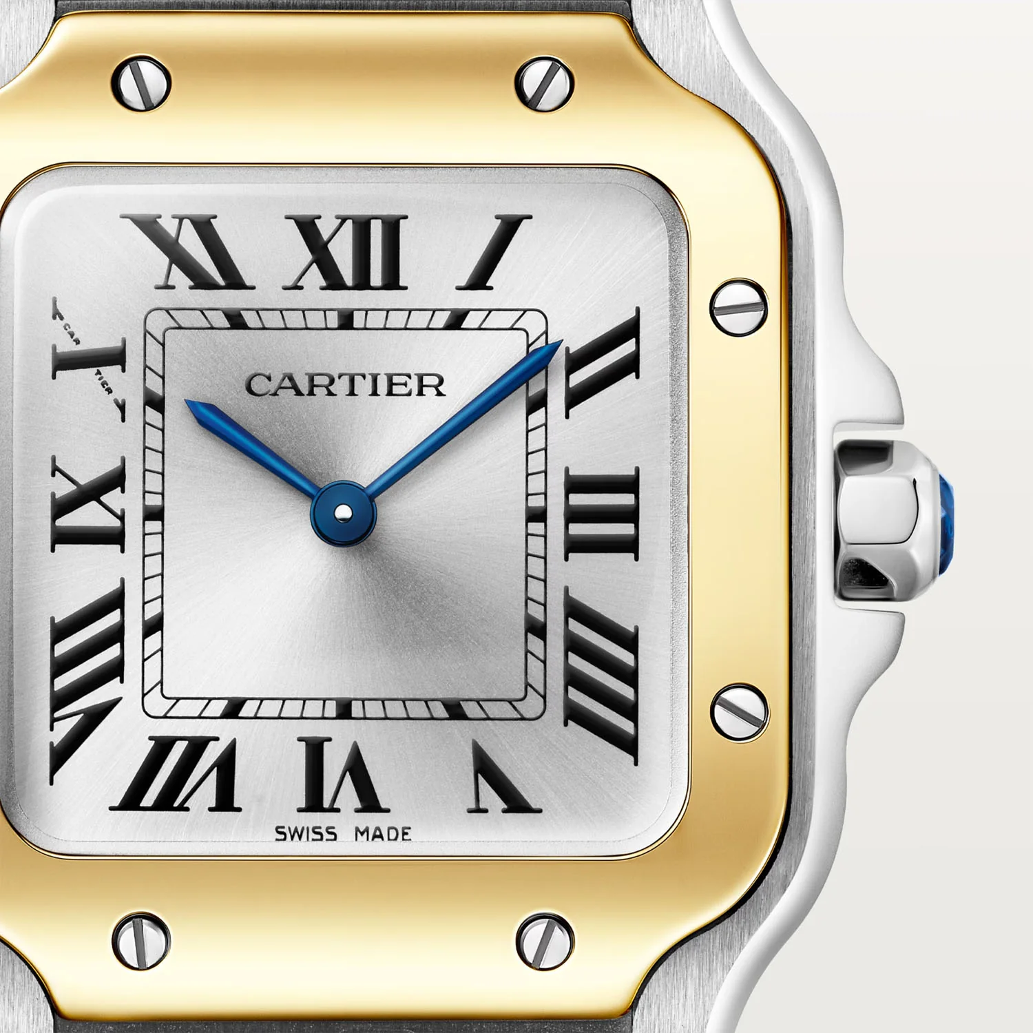 Santos de Cartier Small Steel & 18ct Yellow Gold Bracelet Watch - Image 6