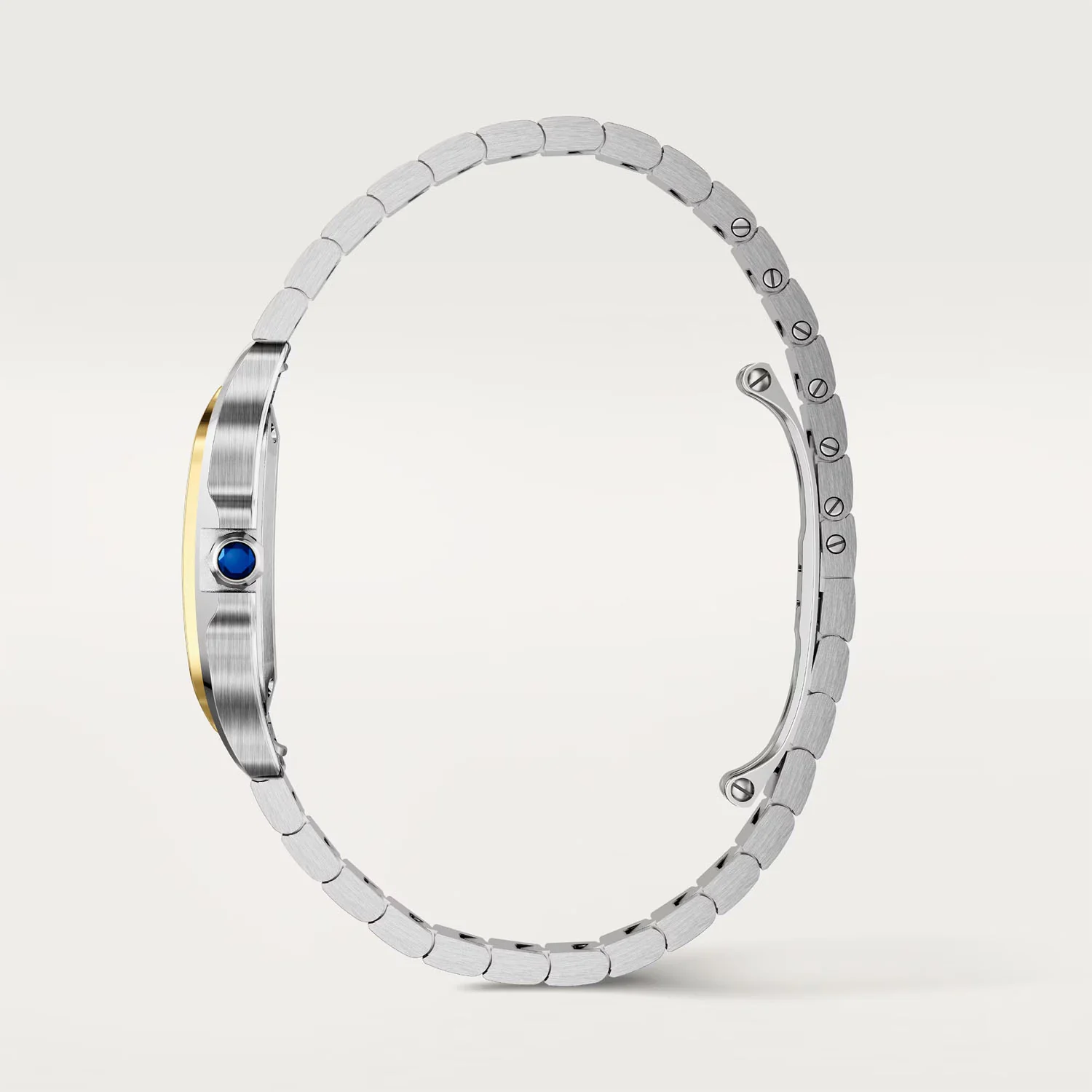 Santos de Cartier Small Steel & 18ct Yellow Gold Bracelet Watch - Image 7