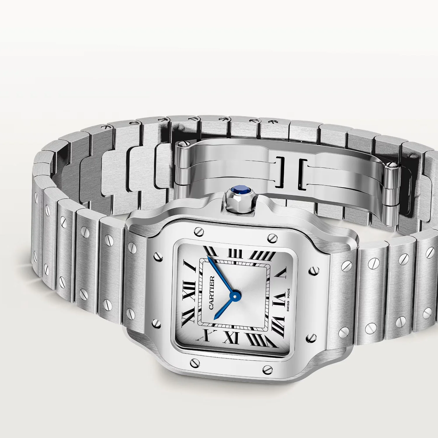 Santos de Cartier Small Steel Bracelet/Strap Watch - Image 5