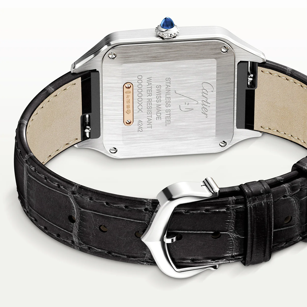 Santos-Dumont Small & 18ct Rose Gold Steel Watch - Image 5