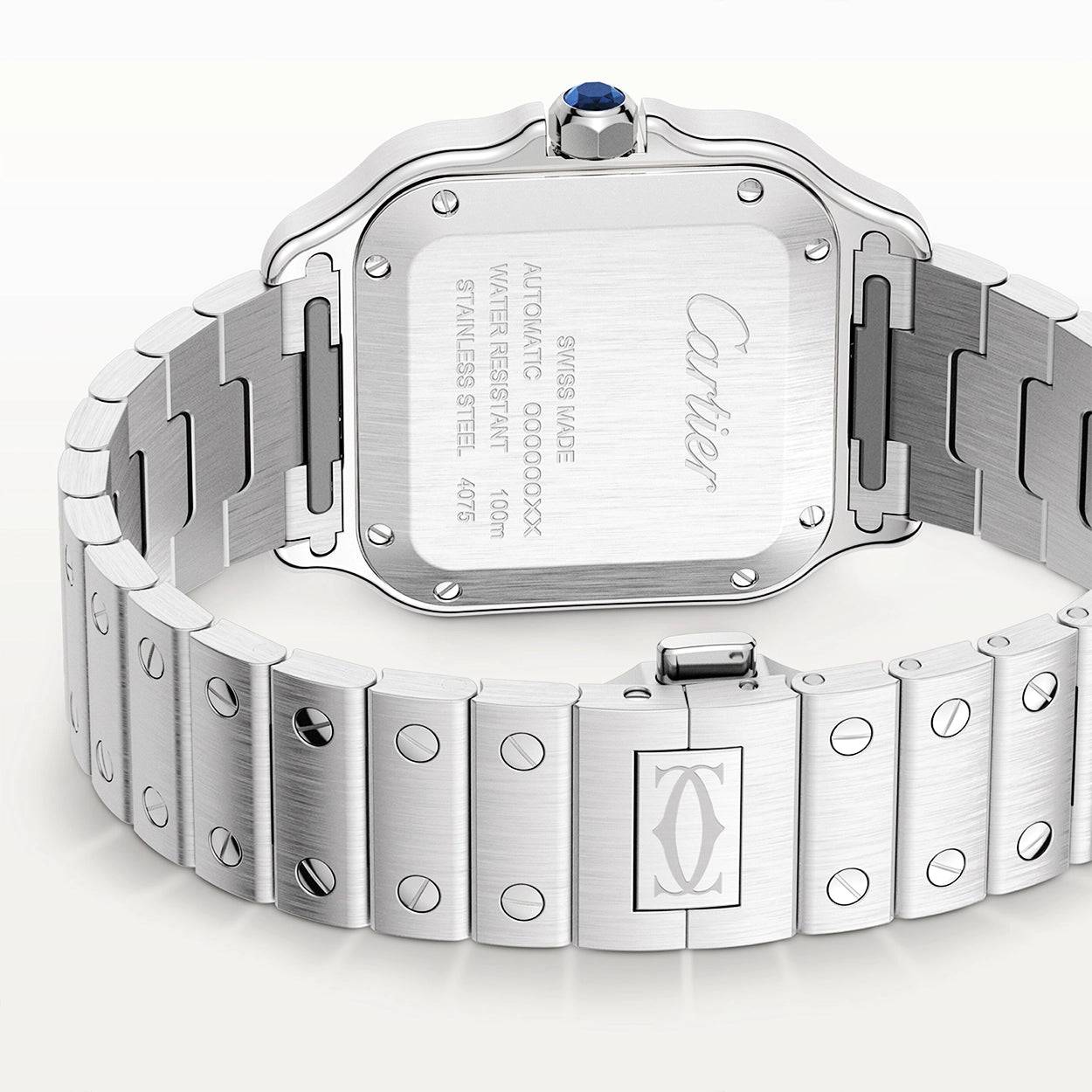Santos de Cartier Medium Smoky Green Dial Automatic Bracelet/Strap Watch - Image 5