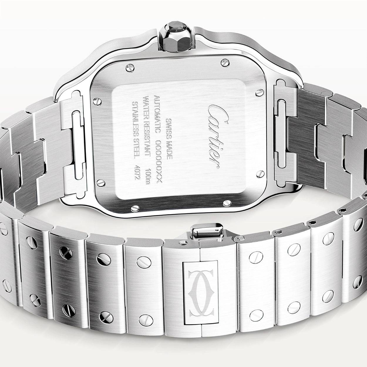 Santos de Cartier Large Steel & ADLC Grey Dial Men's Automatic Watch - Image 5