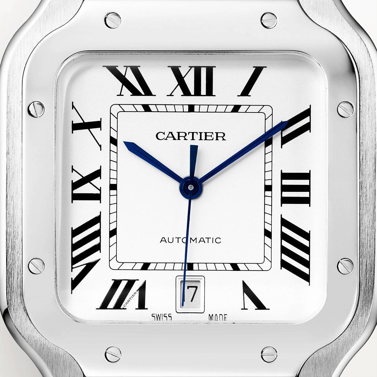 Santos de Cartier Large Steel Bracelet/Strap Watch - Image 3