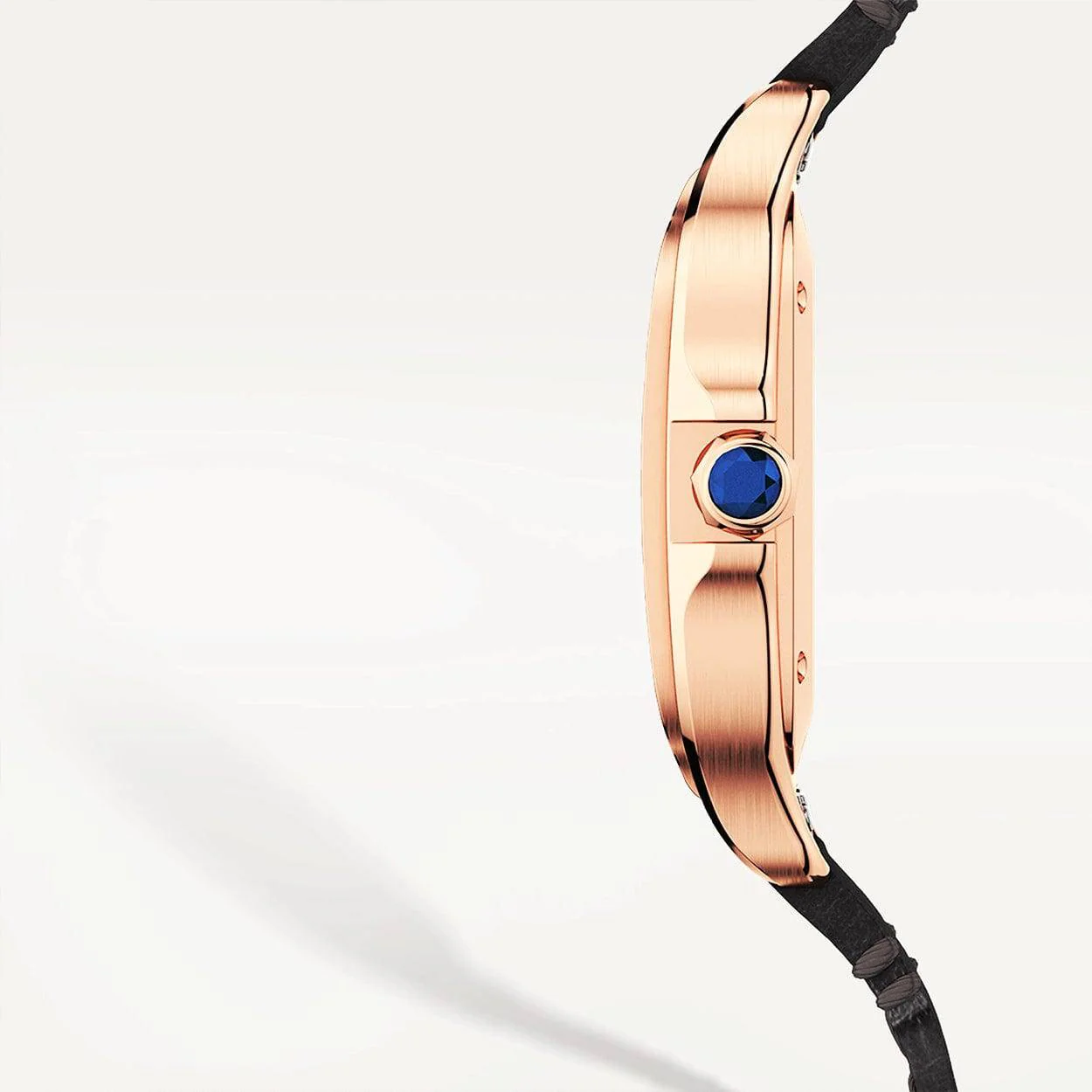 Santos de Cartier Medium Automatic 18ct Rose Gold Watch - Image 5