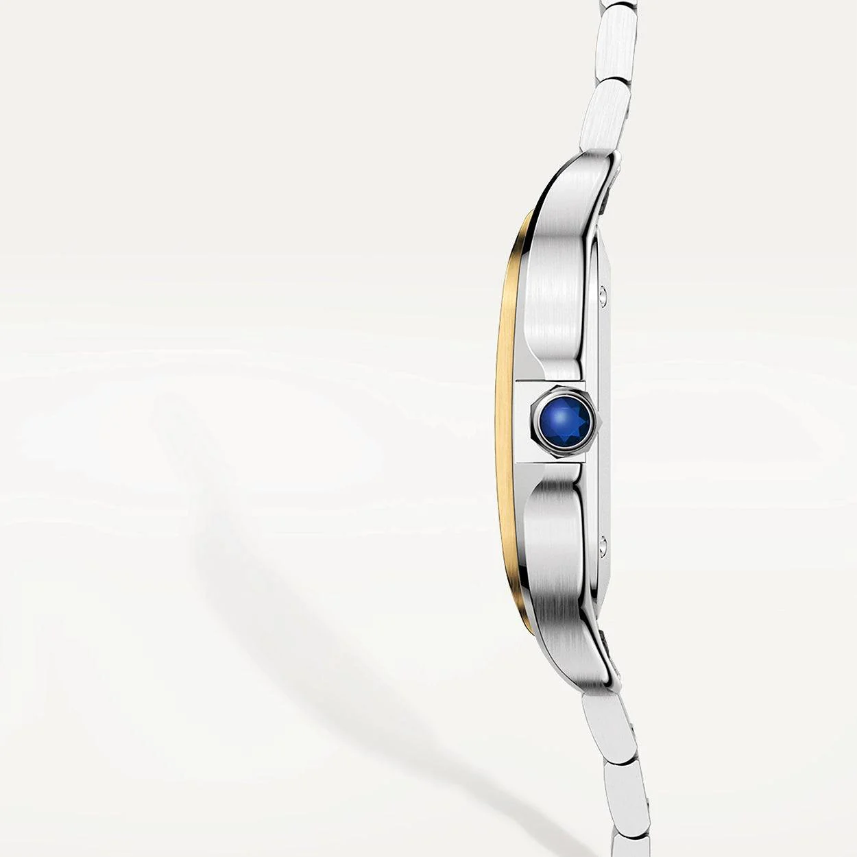 Santos de Cartier Medium Steel & 18ct Yellow Gold Bracelet/Strap Watch - Image 7