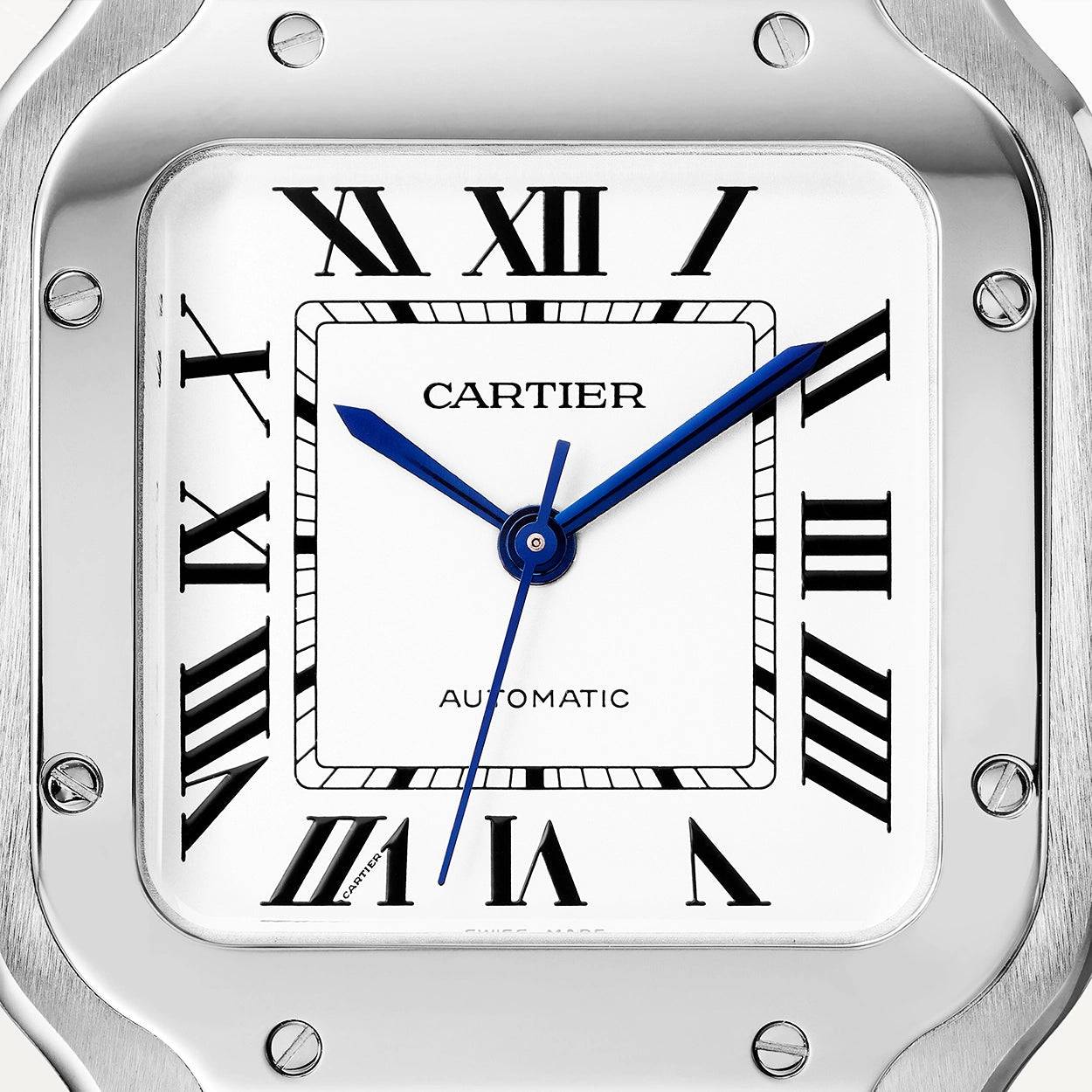 Santos de Cartier Medium Steel Bracelet/Strap Watch - Image 4