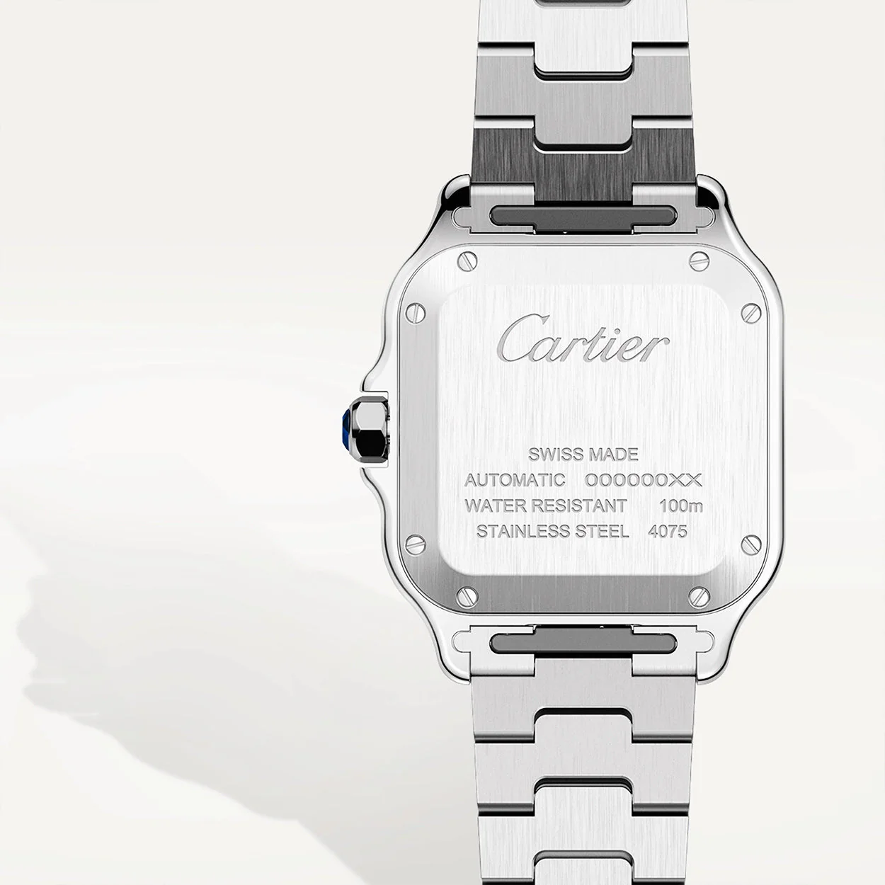 Santos de Cartier Medium Steel Bracelet/Strap Watch - Image 5
