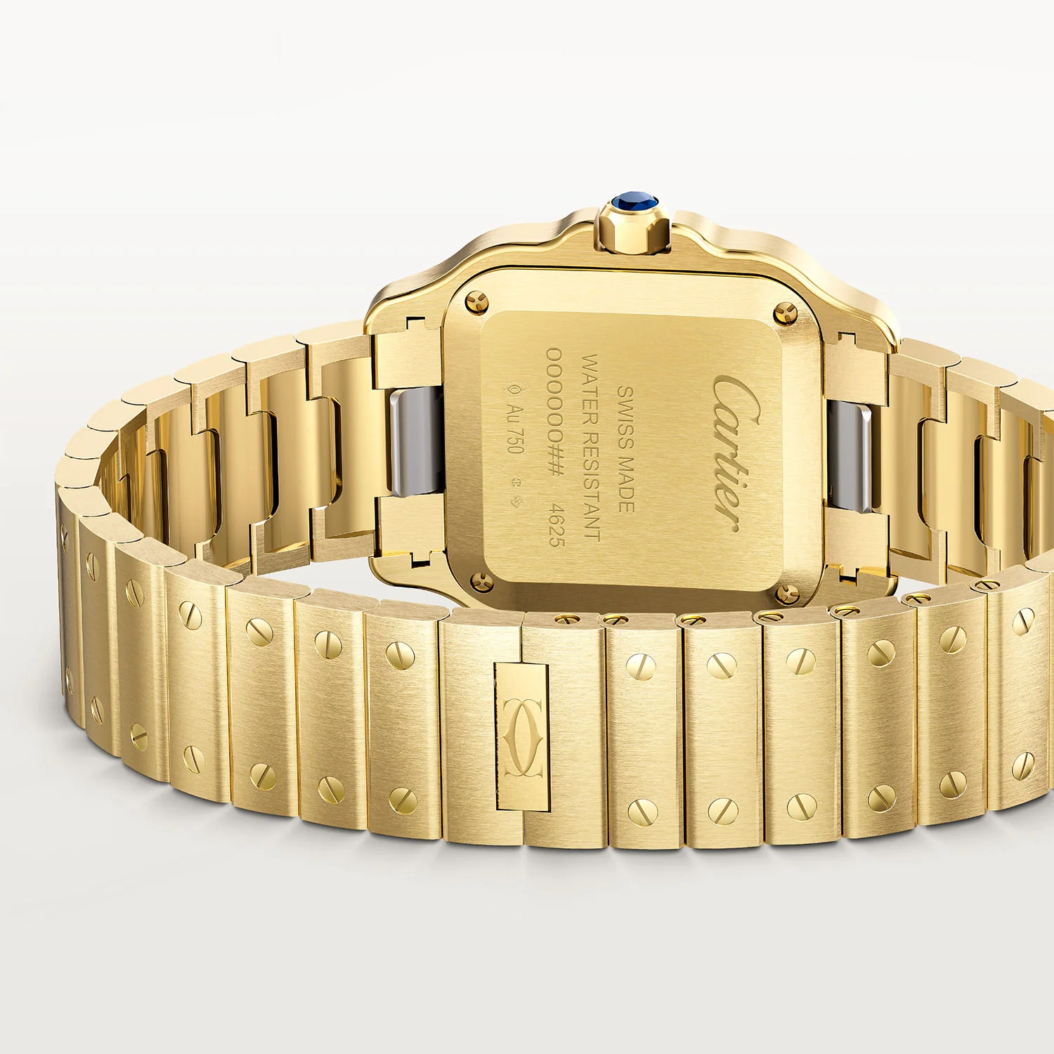 Santos de Cartier Small 18ct Yellow Gold Bracelet/Strap Watch - Image 5