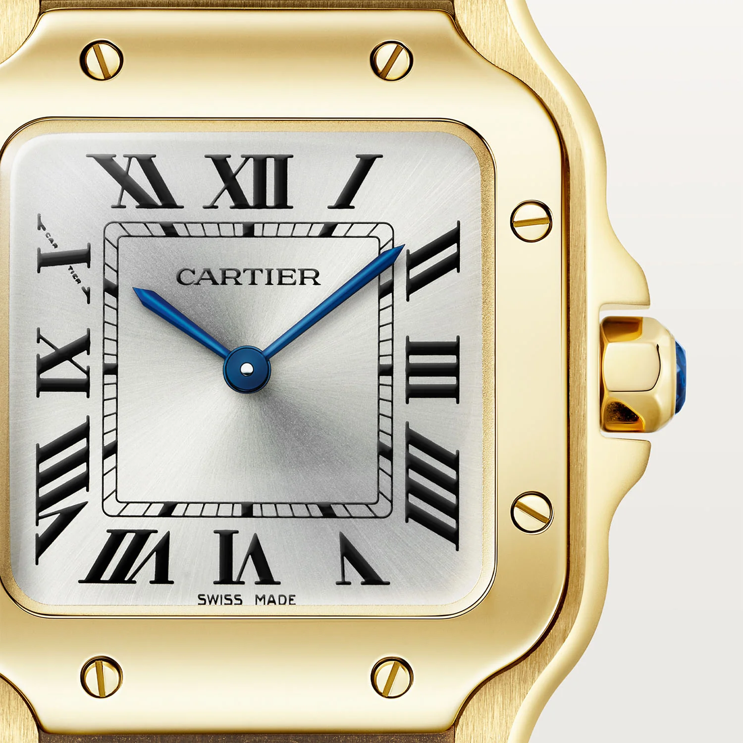 Santos de Cartier Small 18ct Yellow Gold Bracelet/Strap Watch - Image 6