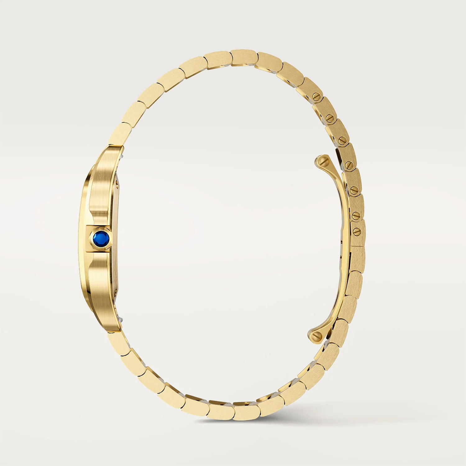 Santos de Cartier Small 18ct Yellow Gold Bracelet/Strap Watch - Image 7