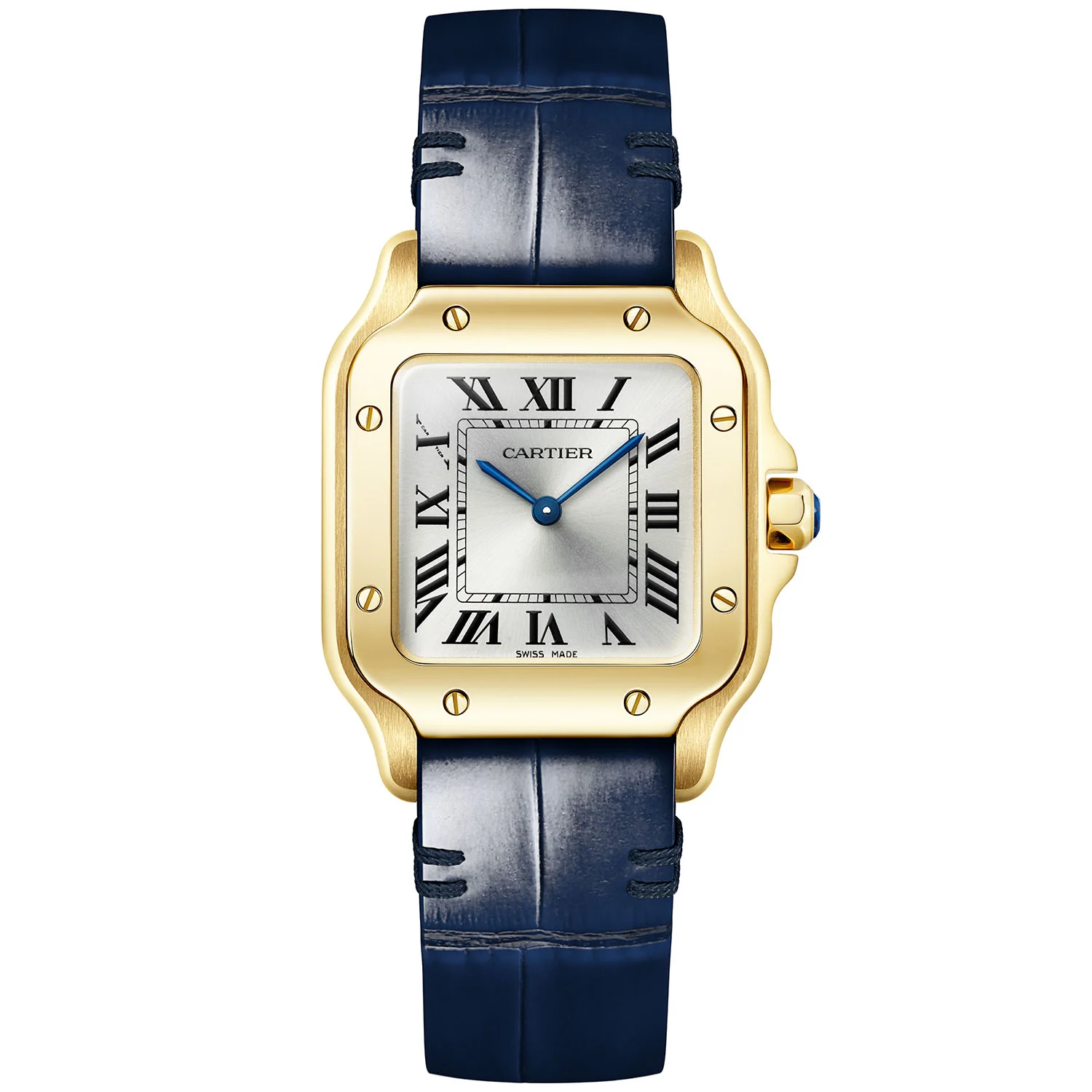 Santos de Cartier Small 18ct Yellow Gold Bracelet/Strap Watch - Image 8