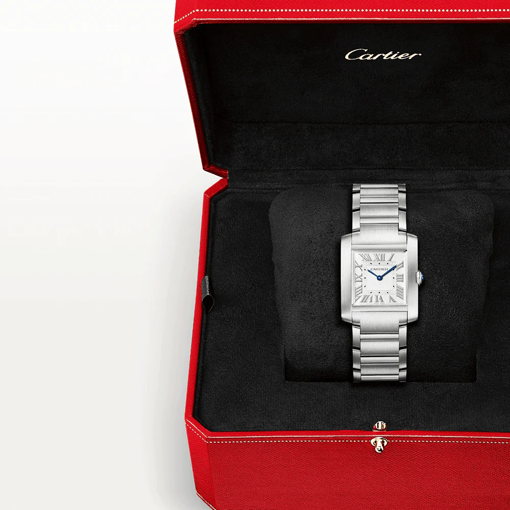 Tank Française Medium Model Steel Bracelet Watch - Image 3