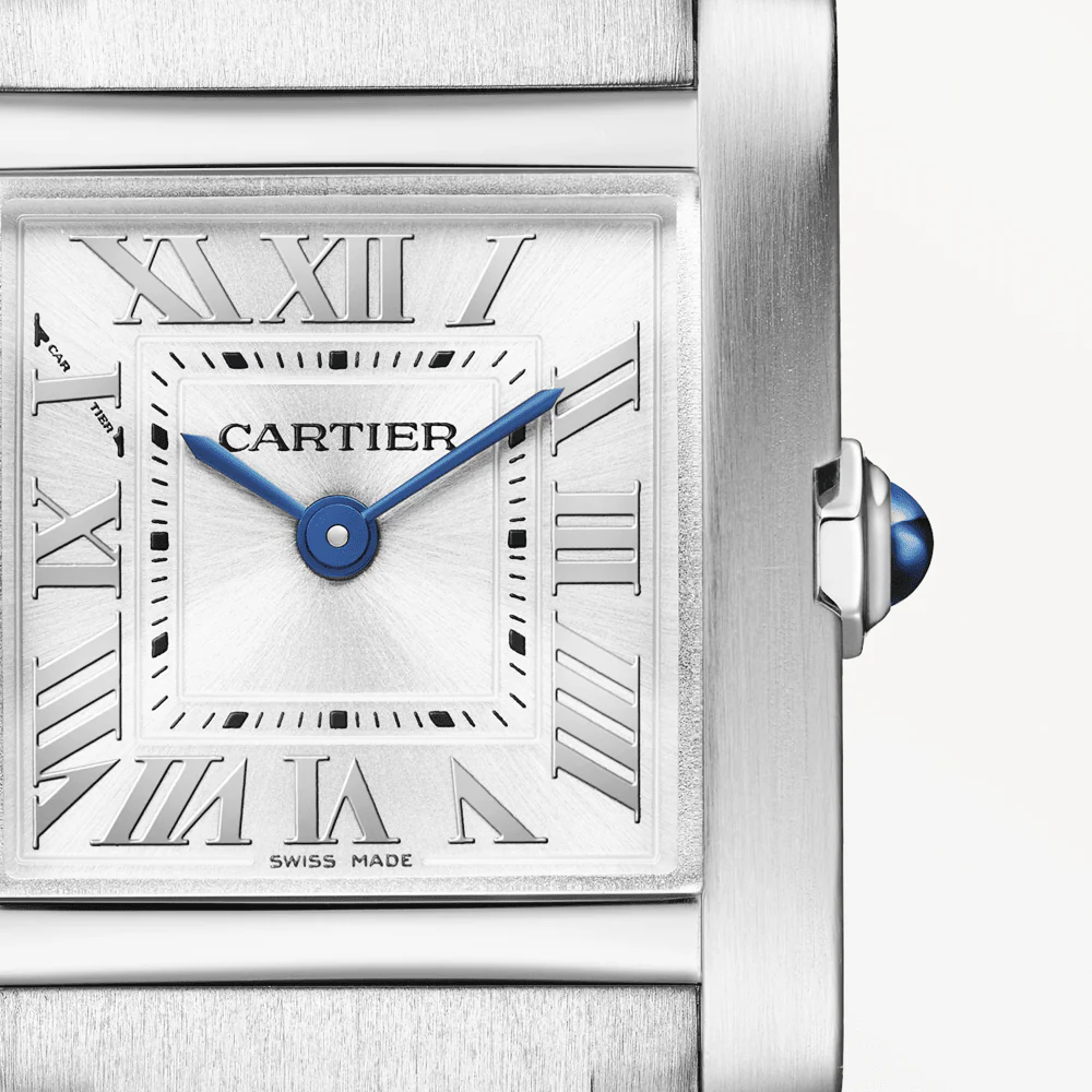 Tank Française Small Steel Ladies Bracelet Watch - Image 3