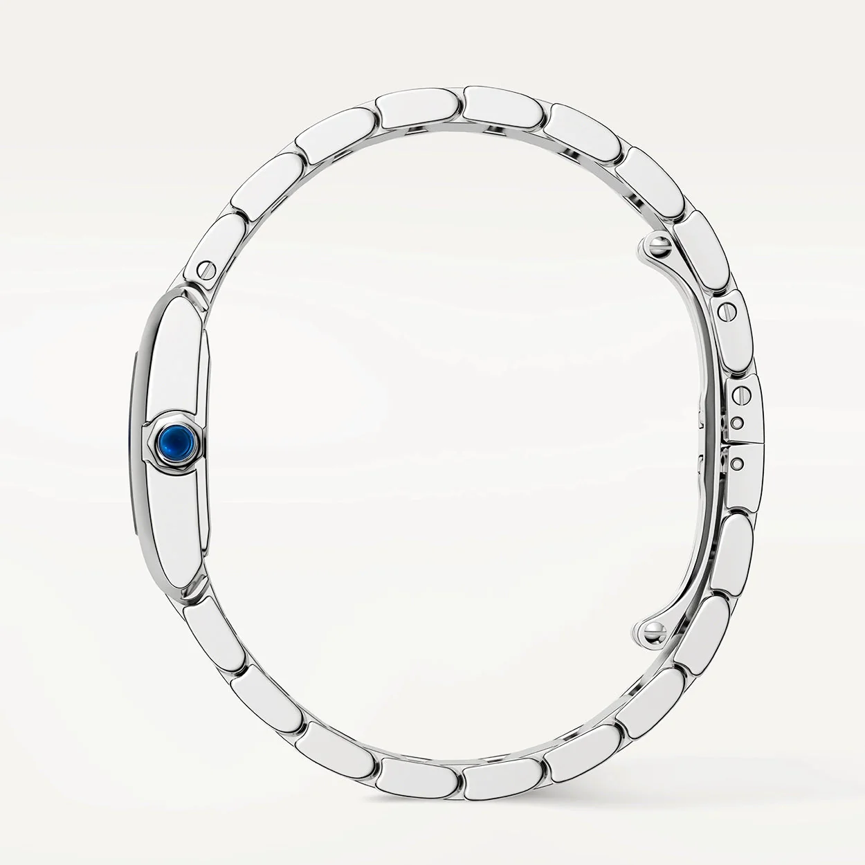 Tank Française Small Steel Ladies Bracelet Watch - Image 6