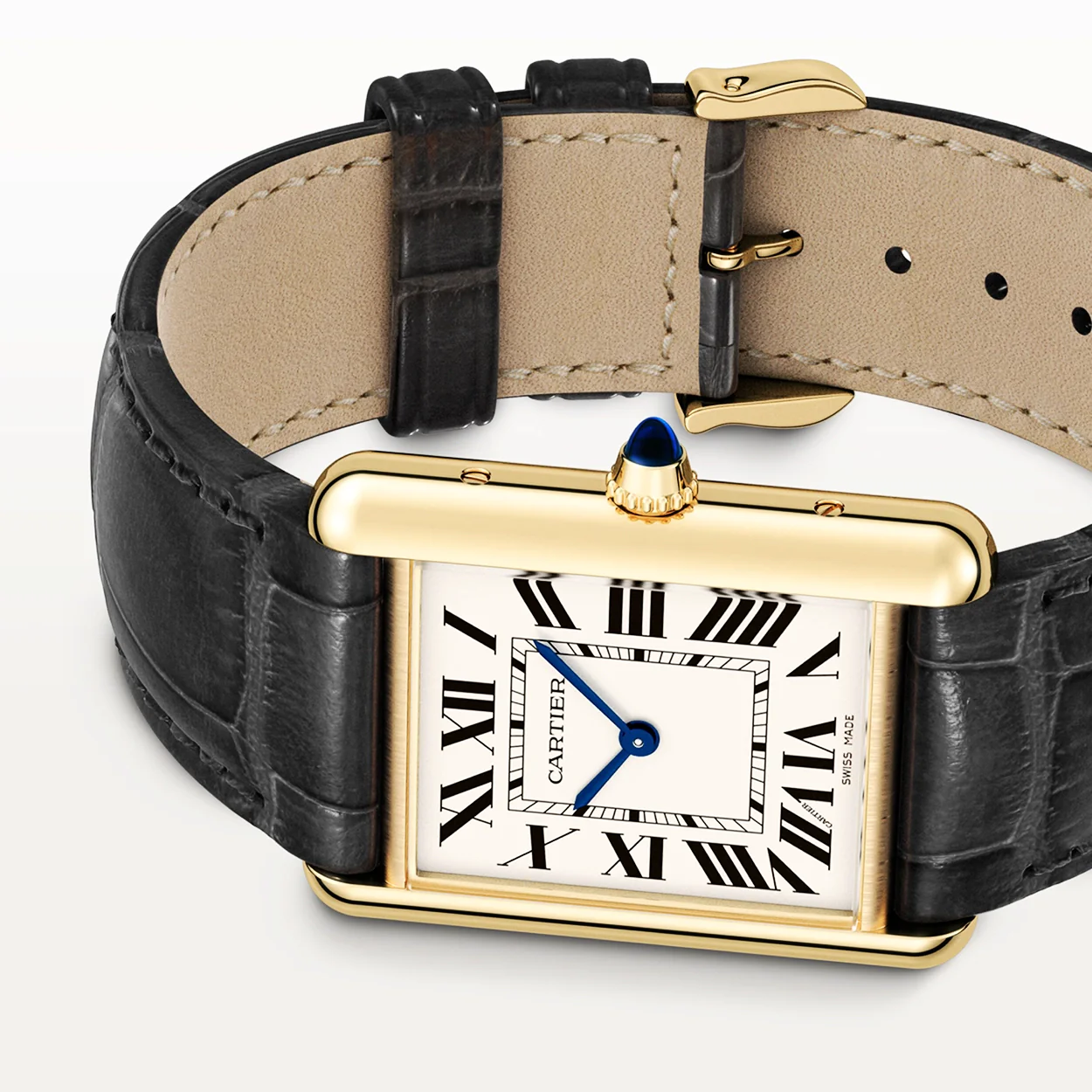 Tank Louis Cartier Medium 18ct Yellow Gold Silvered Dial Watch - Image 5