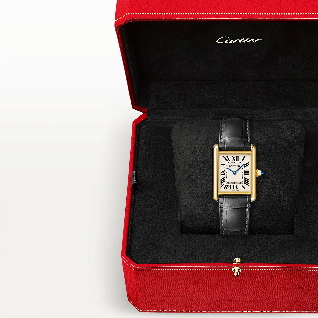 Tank Louis Cartier Medium 18ct Yellow Gold Silvered Dial Watch - Image 8