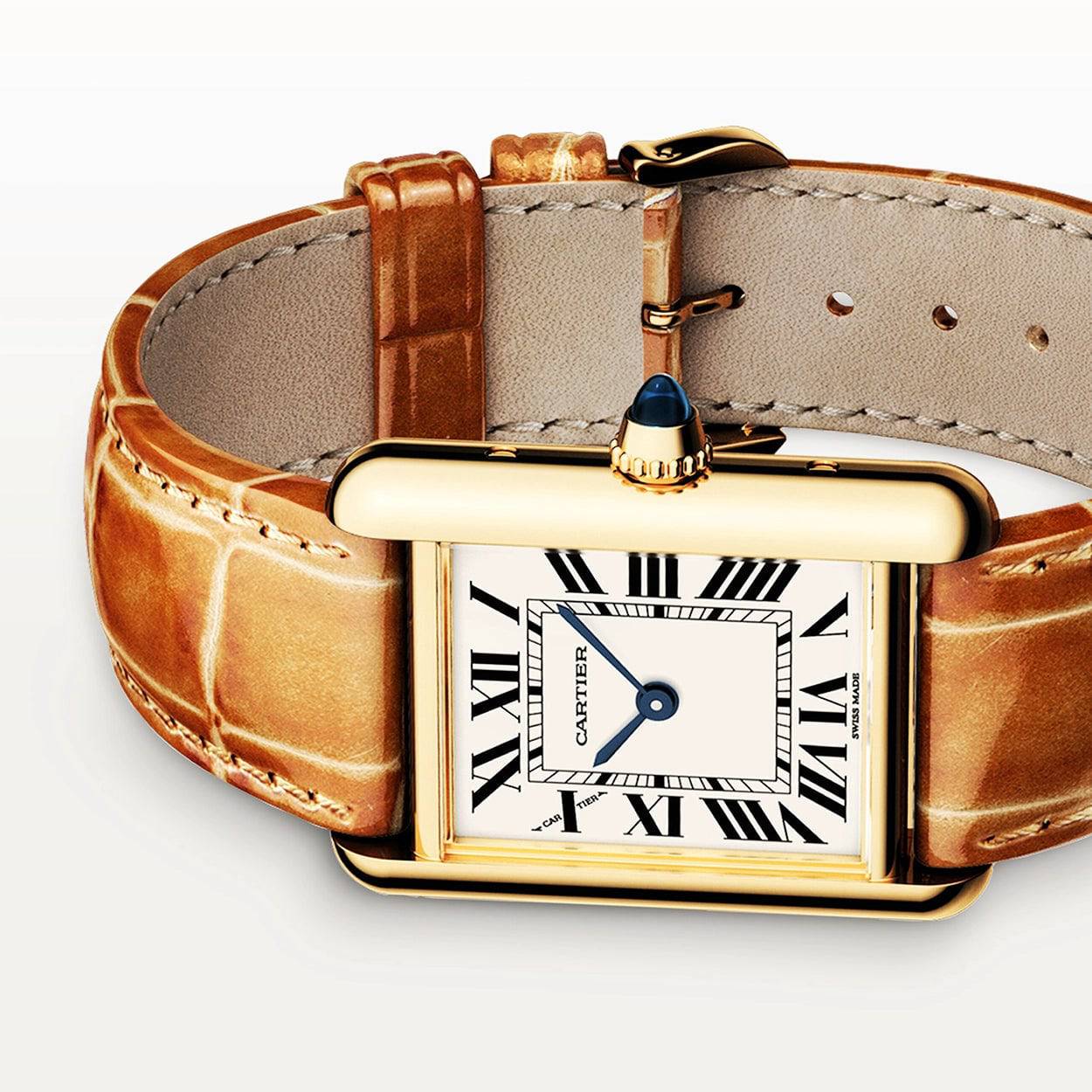Tank Louis Cartier Small 18ct Yellow Gold Strap Watch - Image 4
