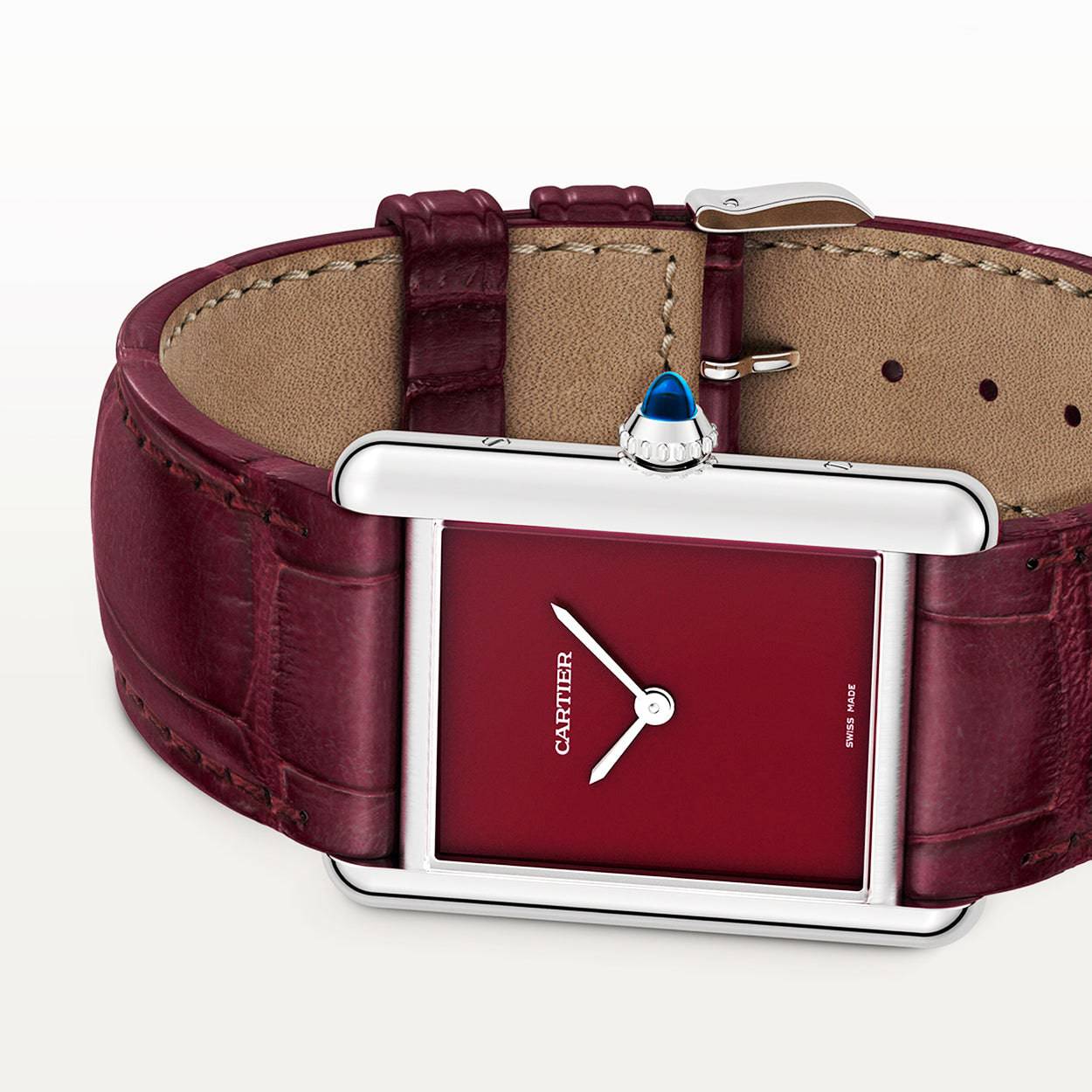 Tank Must Red Dial & Strap Watch - Image 4