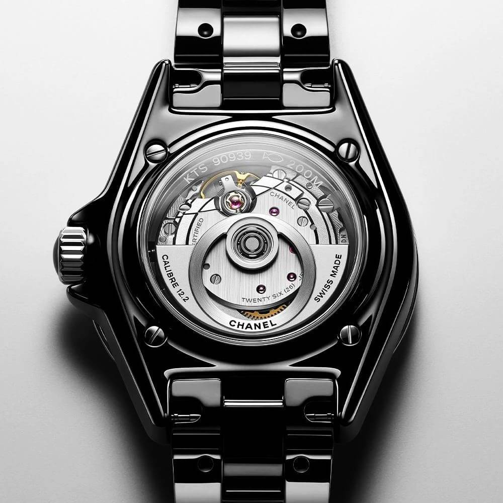 J12 33mm Black Ceramic Automatic Bracelet Watch - Image 2