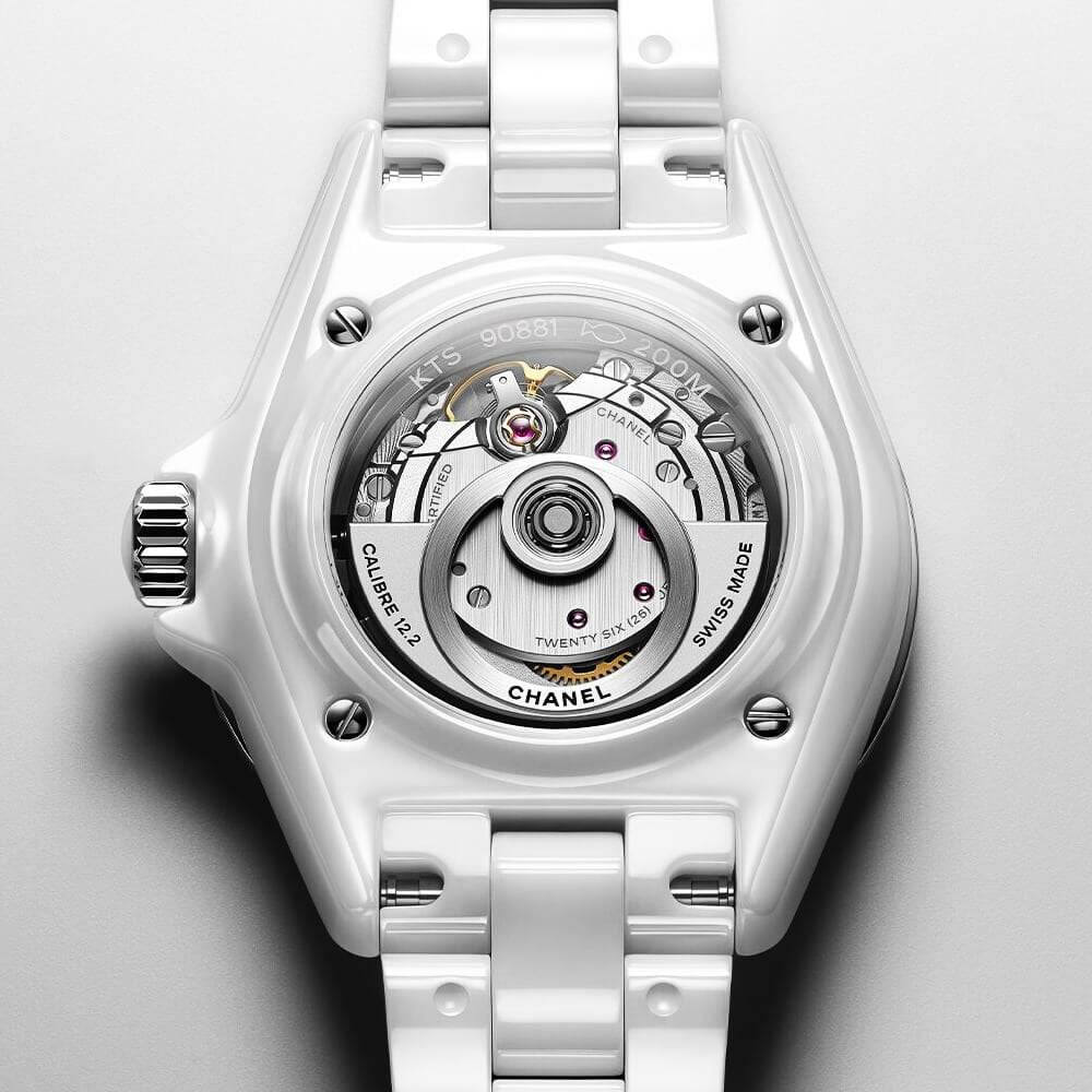 J12 33mm White Ceramic Automatic Bracelet Watch - Image 2