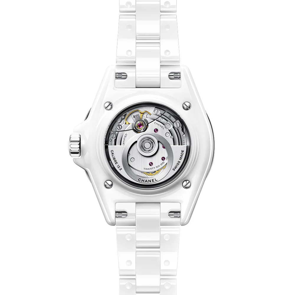 J12 33mm White Ceramic Diamond Dial Automatic Bracelet Watch - Image 3