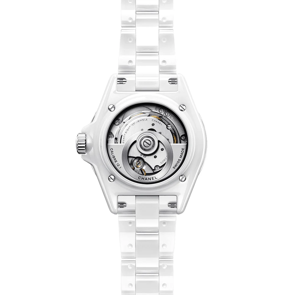 J12 38mm White Ceramic Diamond Dial Automatic Bracelet Watch - Image 2