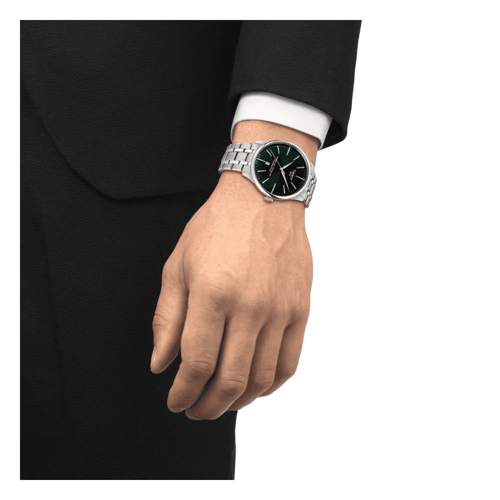 Chemin des Tourelles 42mm Green Dial Steel Bracelet Automatic Mens Watch - Image 2