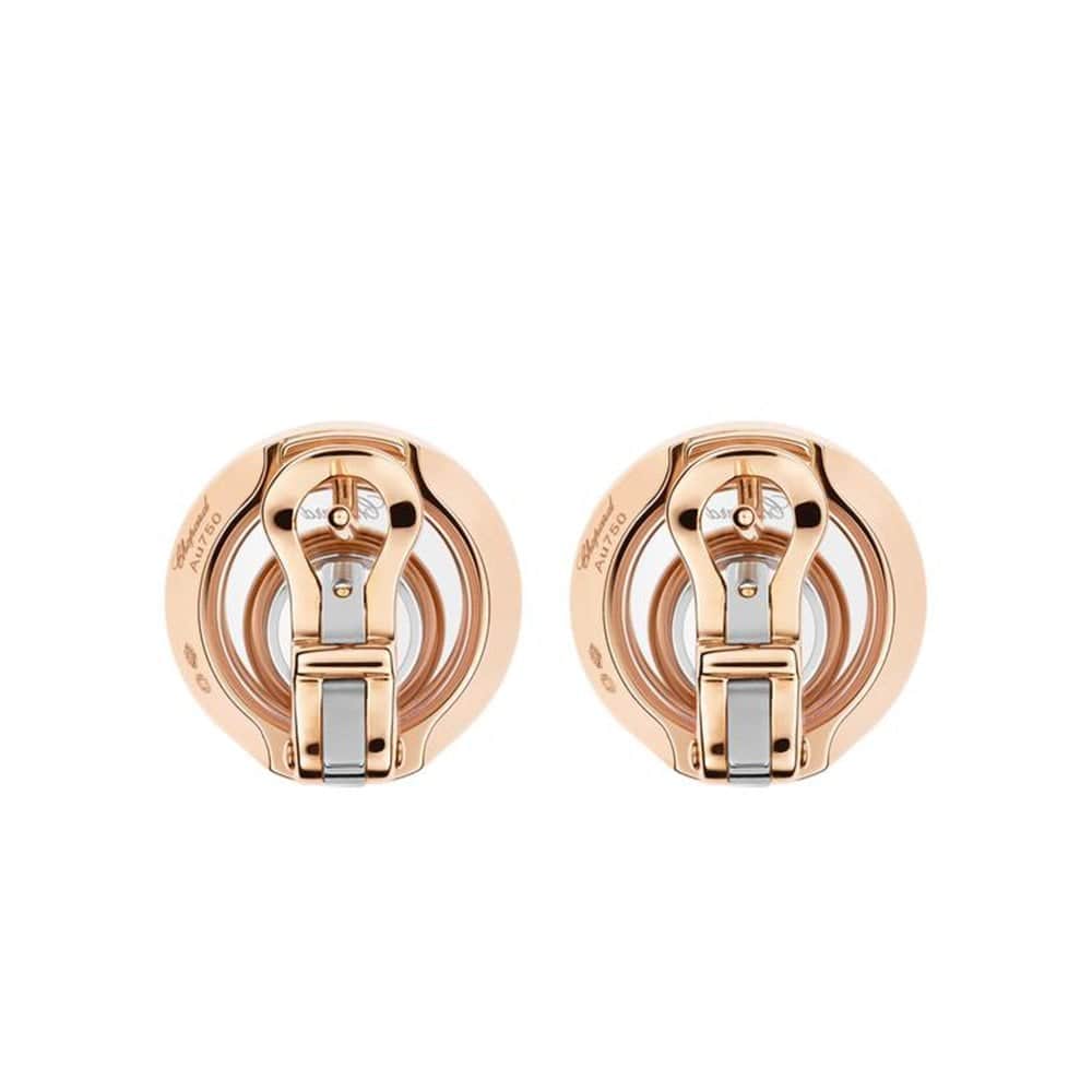 Happy Diamonds Spirit 18ct Rose and White Gold Earrings - Image 3