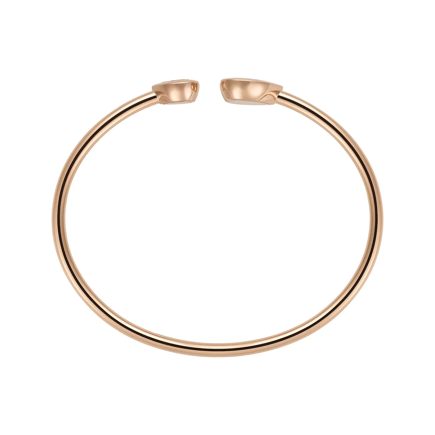 18ct Rose Gold Happy Diamonds Icon Bangle - Image 4