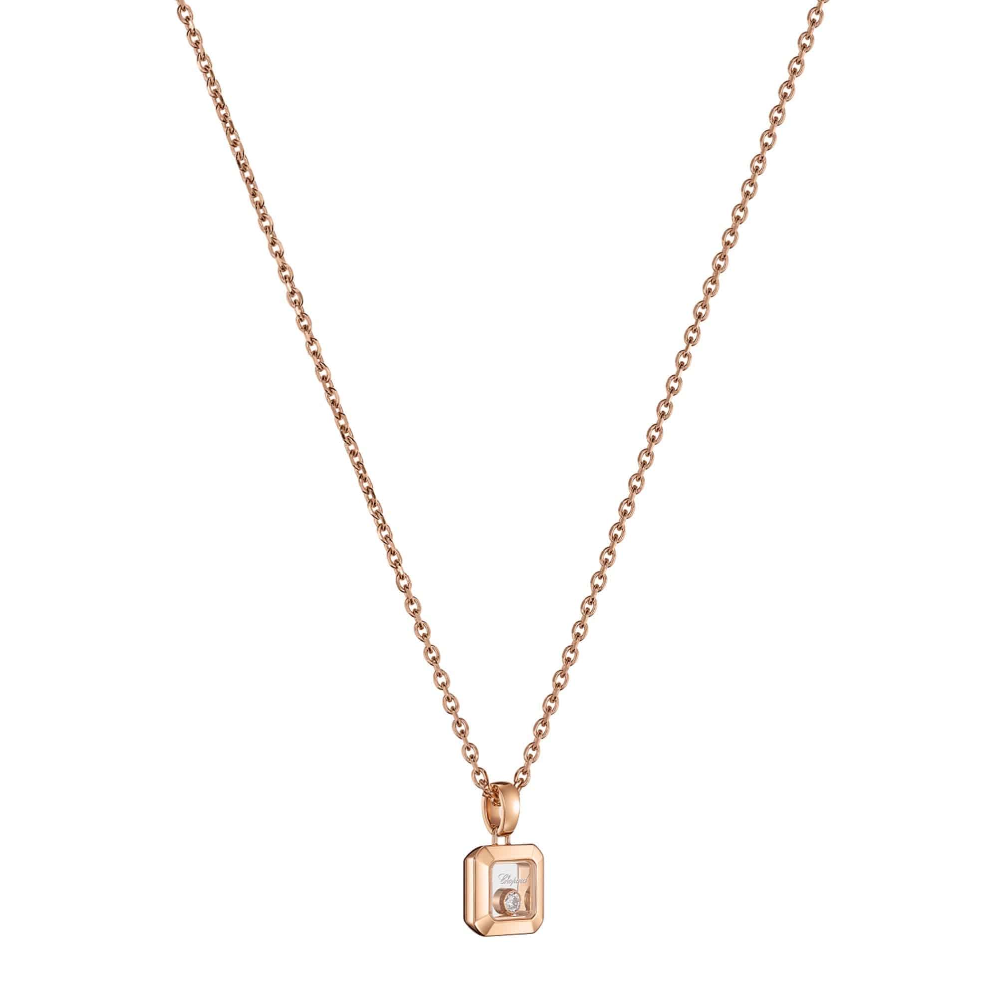 18ct Rose Gold Happy Diamonds Icons Pendant - Image 2