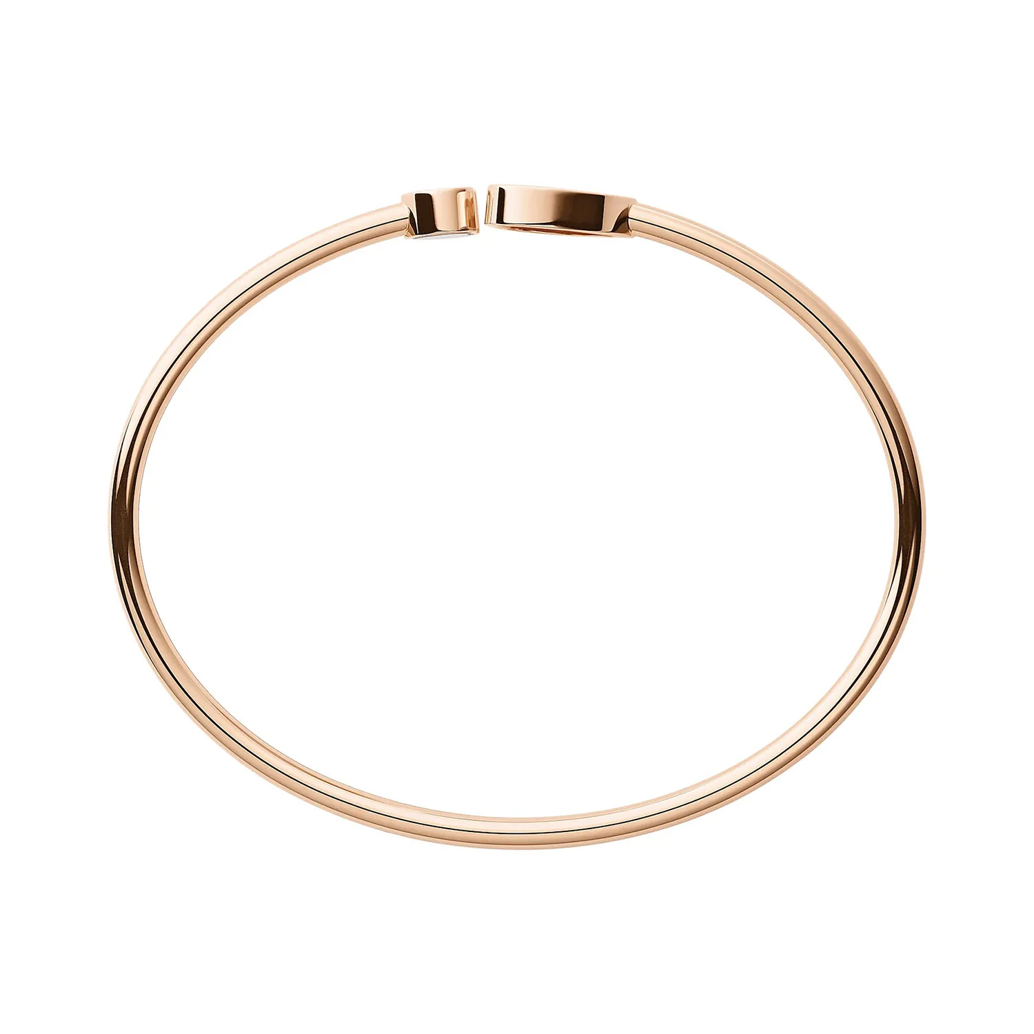 18ct Rose Gold Happy Hearts Black Aventurine & Diamond Bangle - Image 4