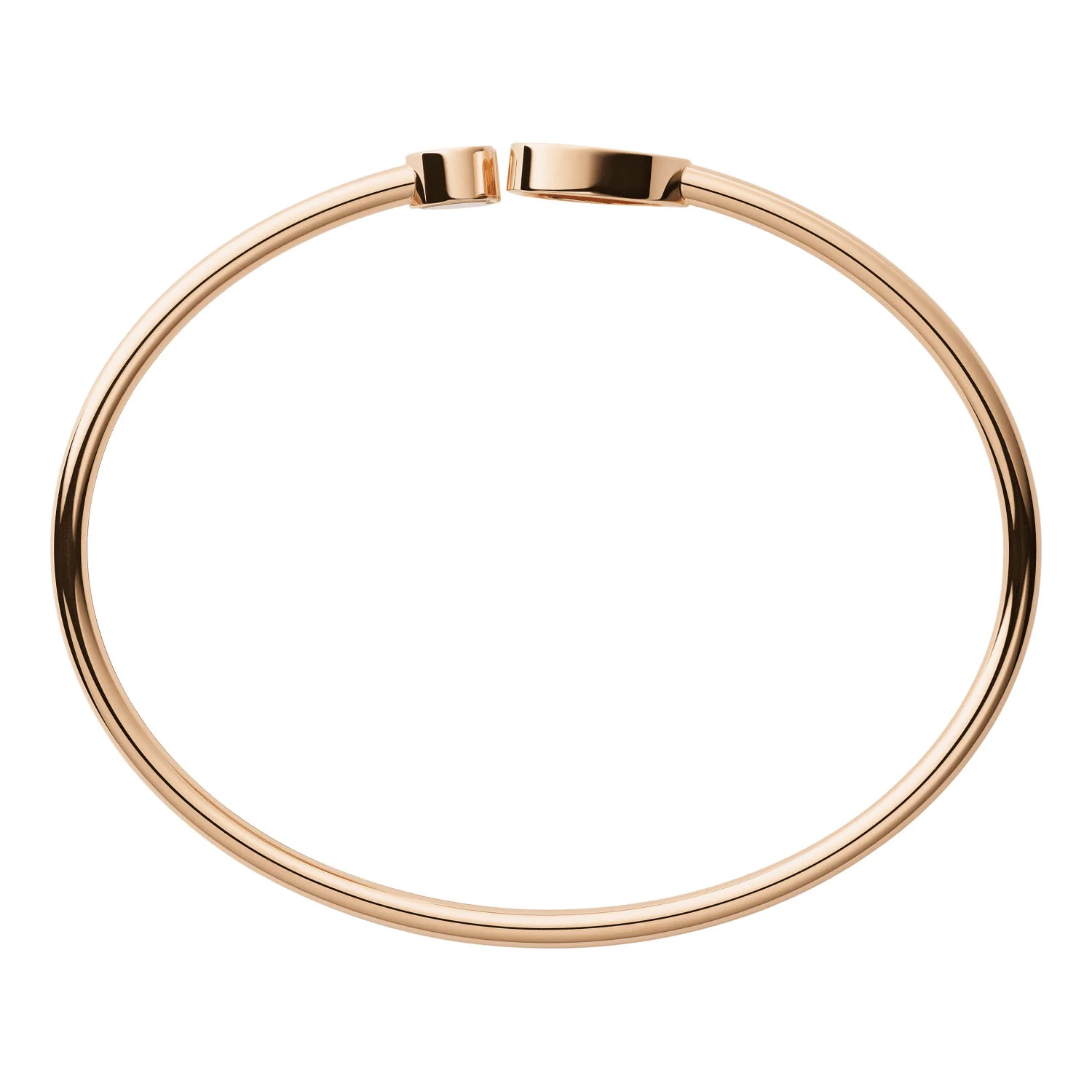 18ct Rose Gold Happy Hearts Carnelian & Diamond Bangle - Image 4