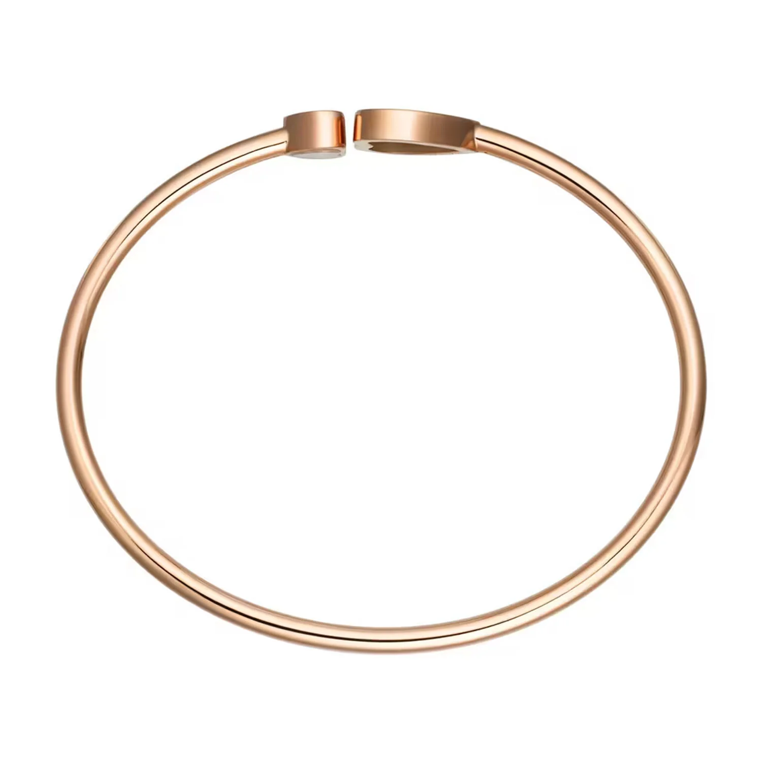 18ct Rose Gold Happy Hearts Malachite & Diamond Bangle - Image 4