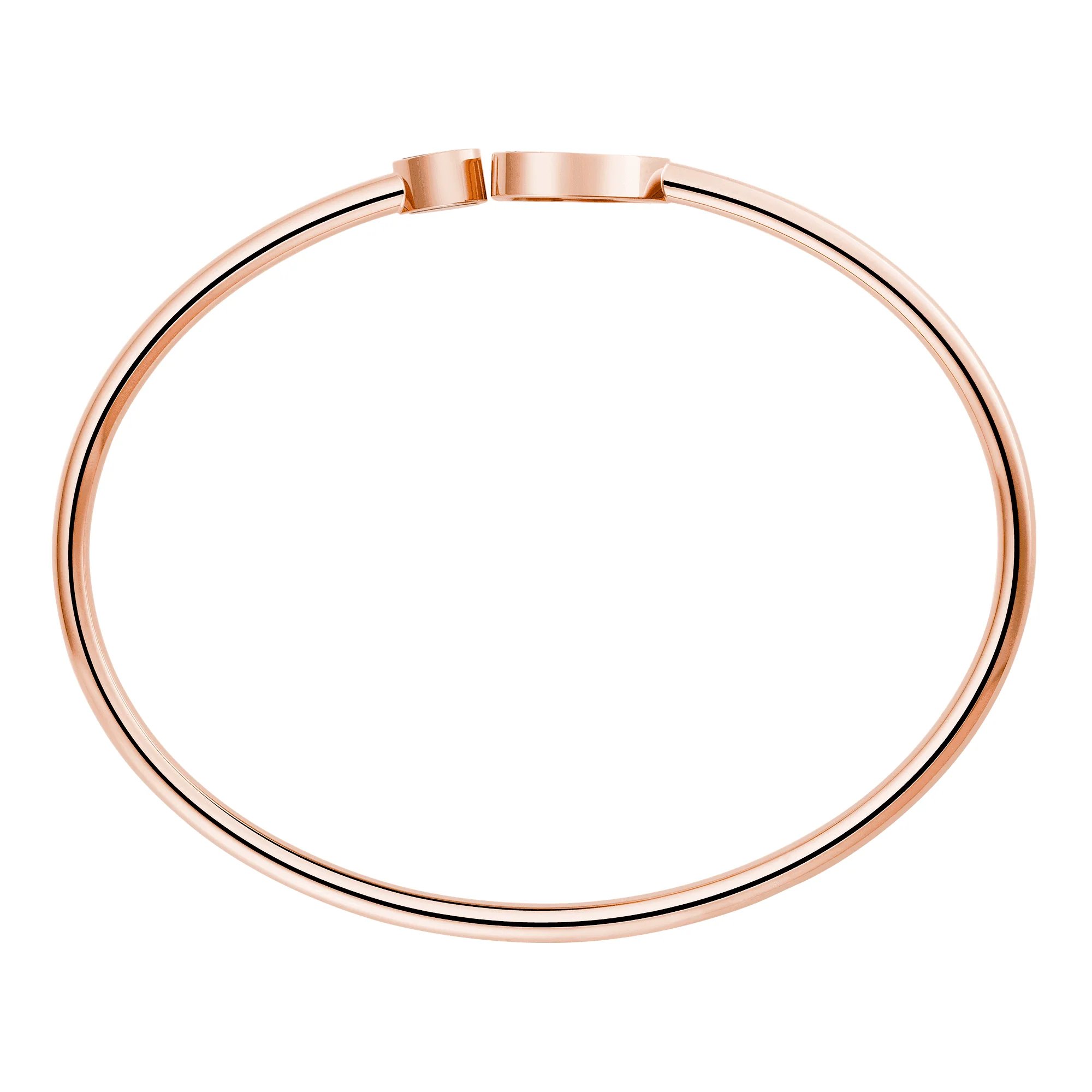 18ct Rose Gold Happy Hearts Natalia Vodianova's "Naked Heart Foundation" Pink Mother Of Pearl & Diamond Bangle - Image 3