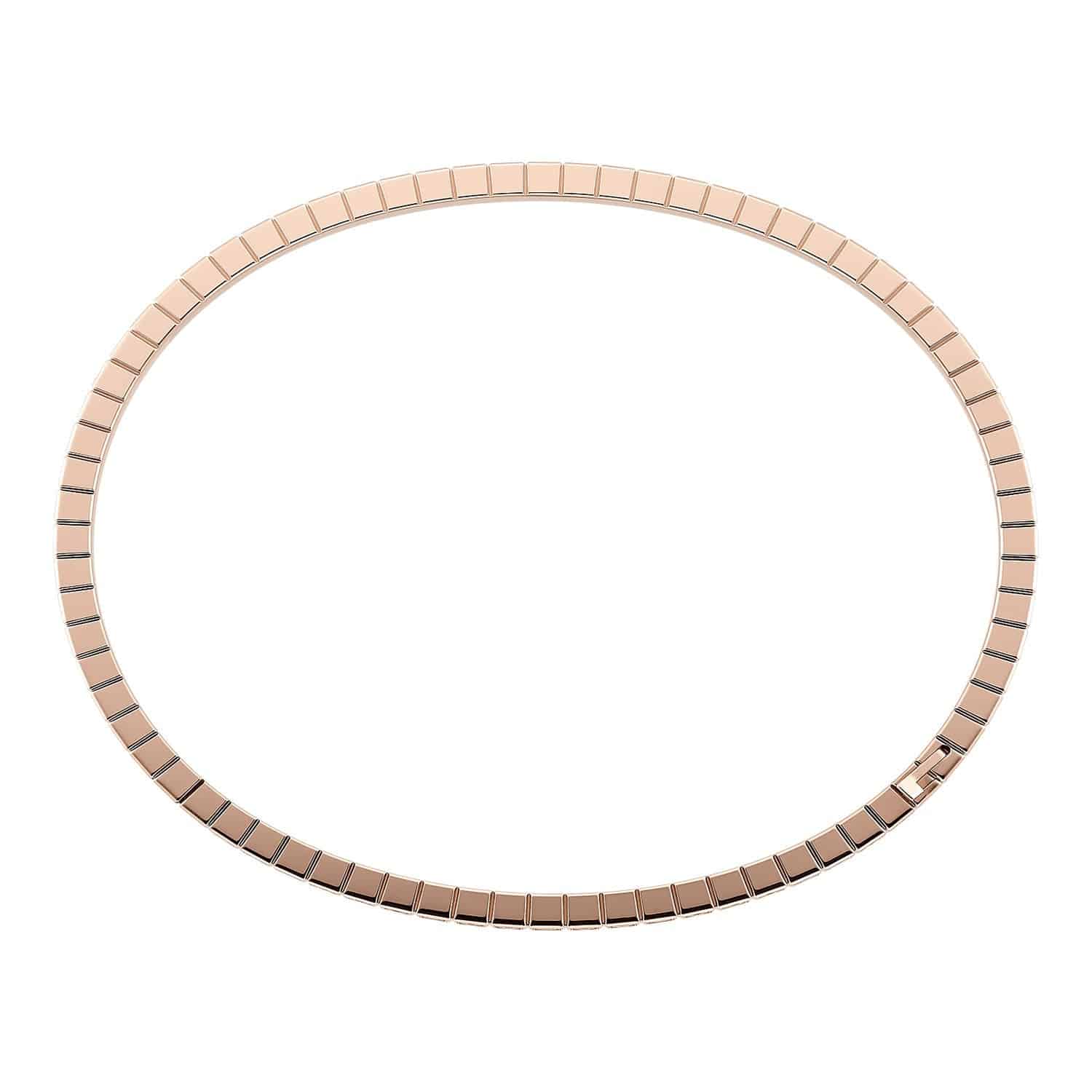 18ct Rose Gold Ice Cube Bangle - Image 3
