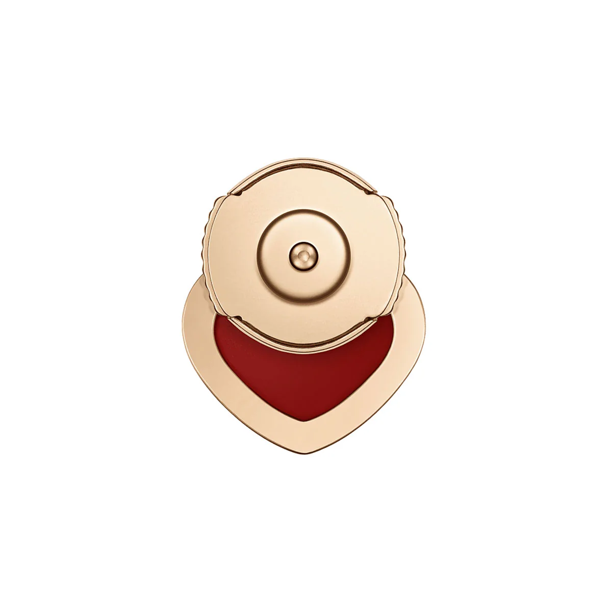 18ct Rose Gold My Happy Hearts Carnelian Single Stud Earring - Image 4