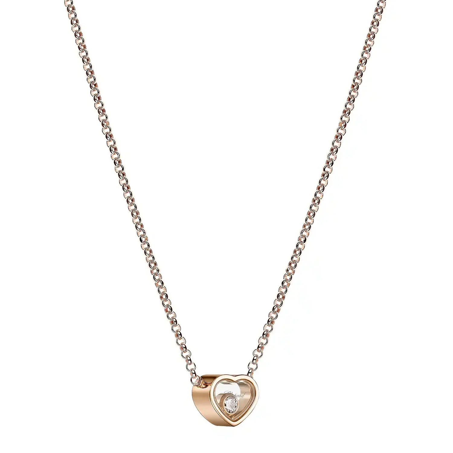 18ct Rose Gold My Happy Hearts Diamond Pendant - Image 3
