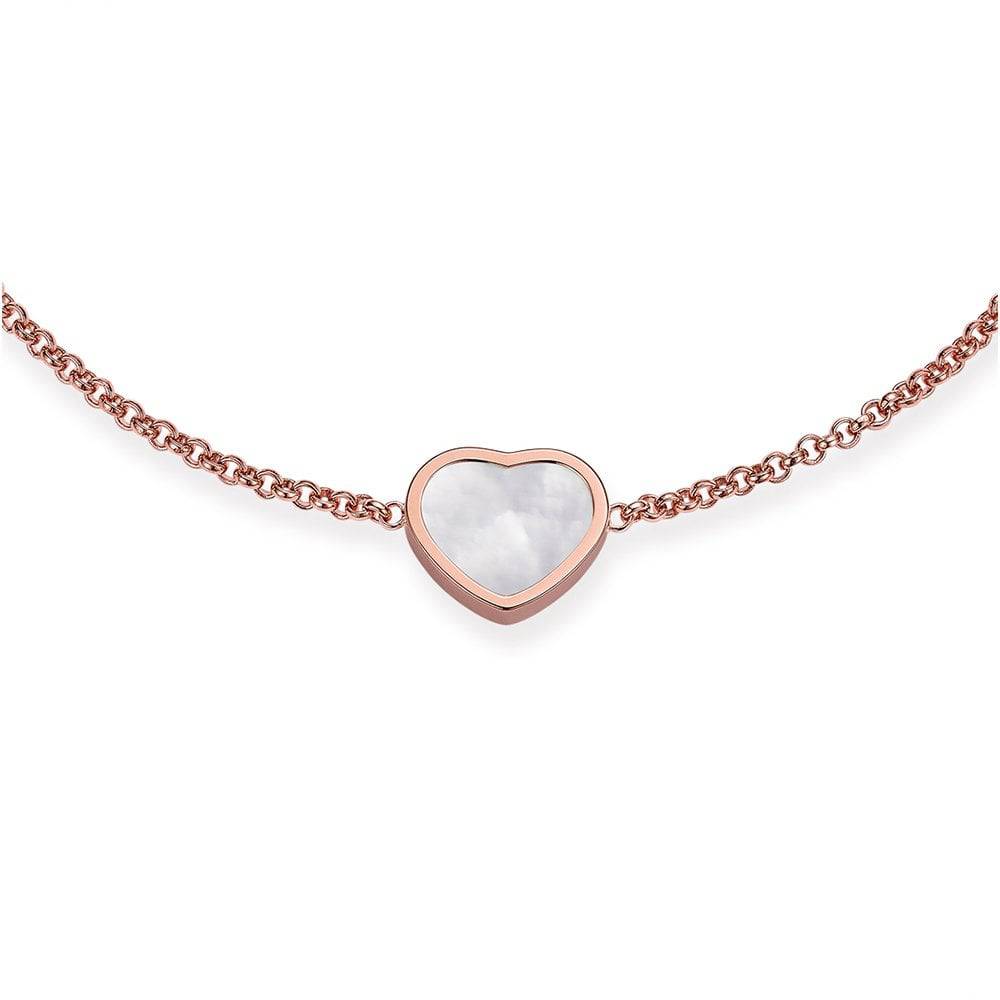 18ct Rose Gold My Happy Hearts Mother Of Pearl Bracelet - Image 2