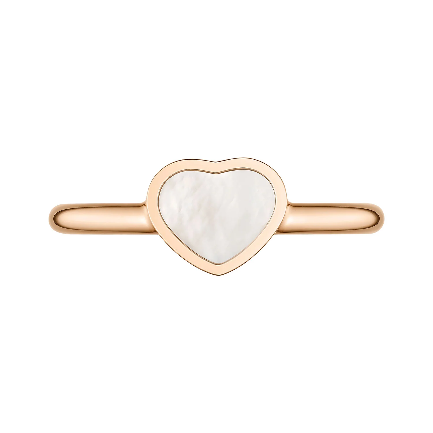 18ct Rose Gold My Happy Hearts Mother Of Pearl Ring - Image 3