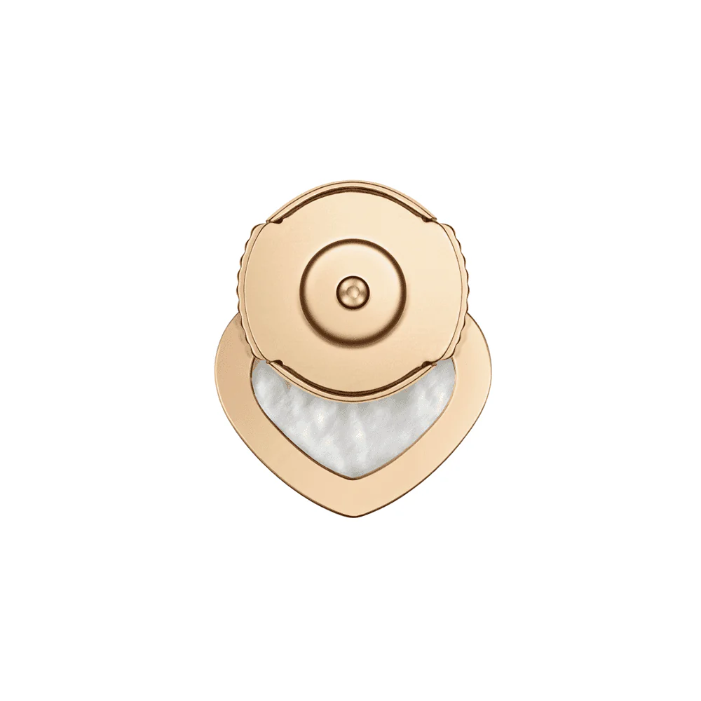 18ct Rose Gold My Happy Hearts Mother Of Pearl Single Stud Earring - Image 3