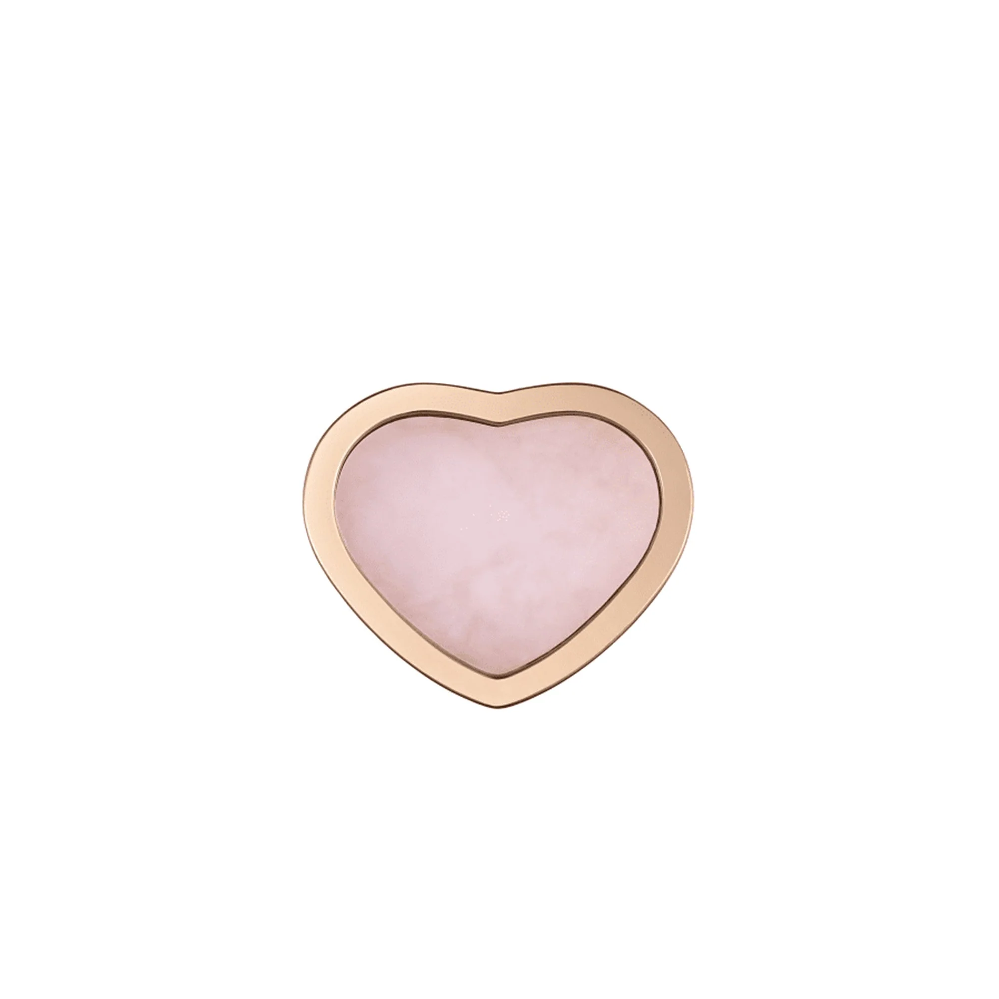 18ct Rose Gold My Happy Hearts Pink Opal Single Stud Earring - Image 2