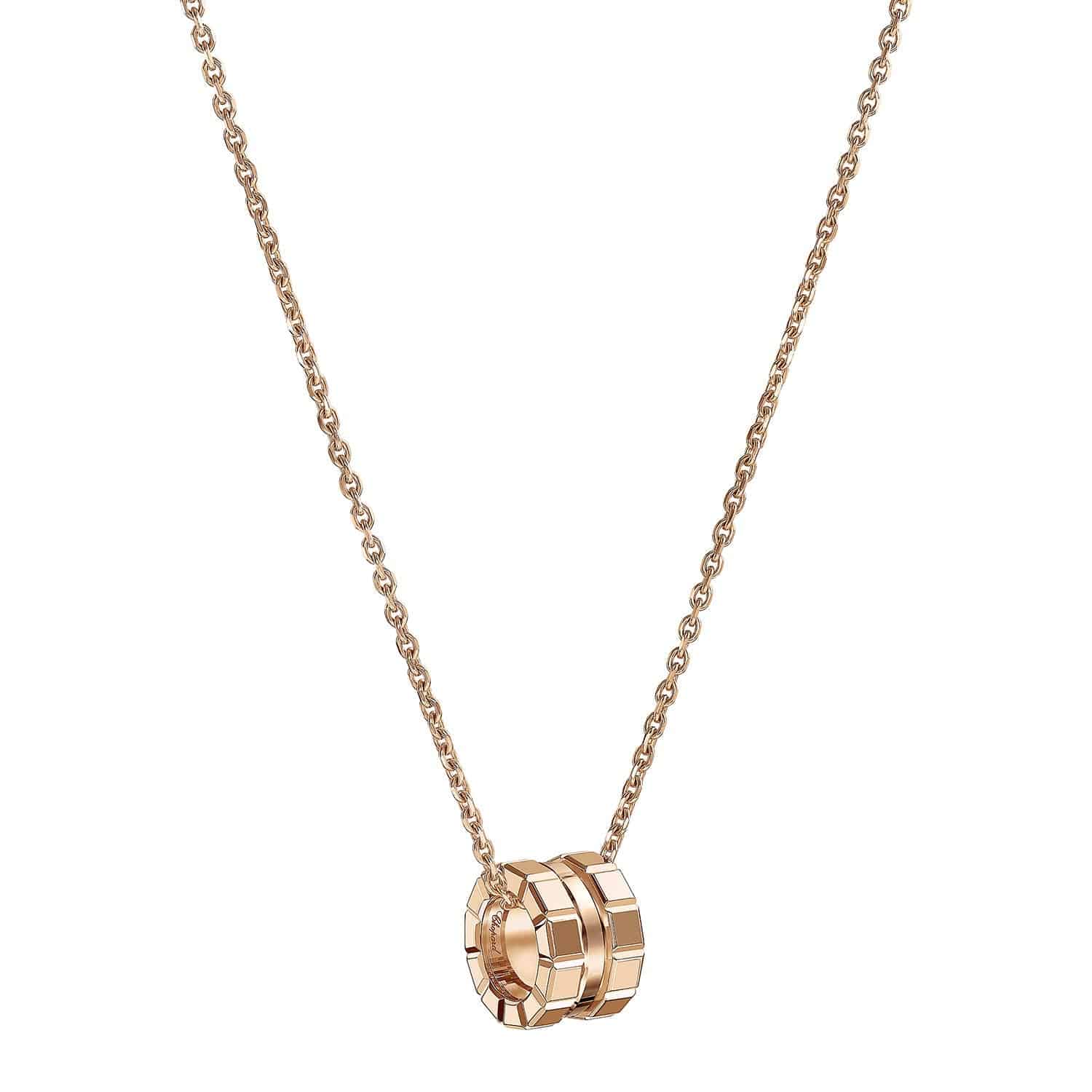 18ct Rose Gold Ice Cube Pendant - Image 2