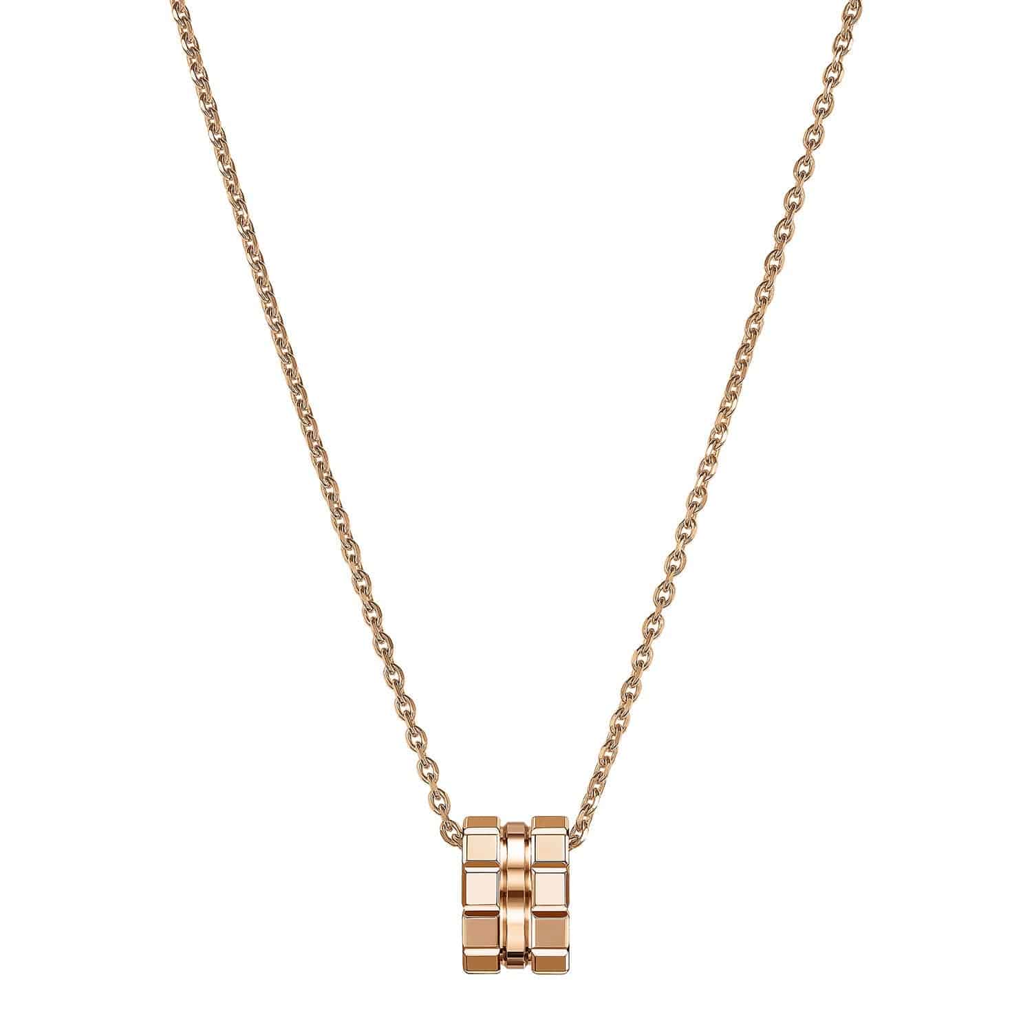 18ct Rose Gold Ice Cube Pendant - Image 4