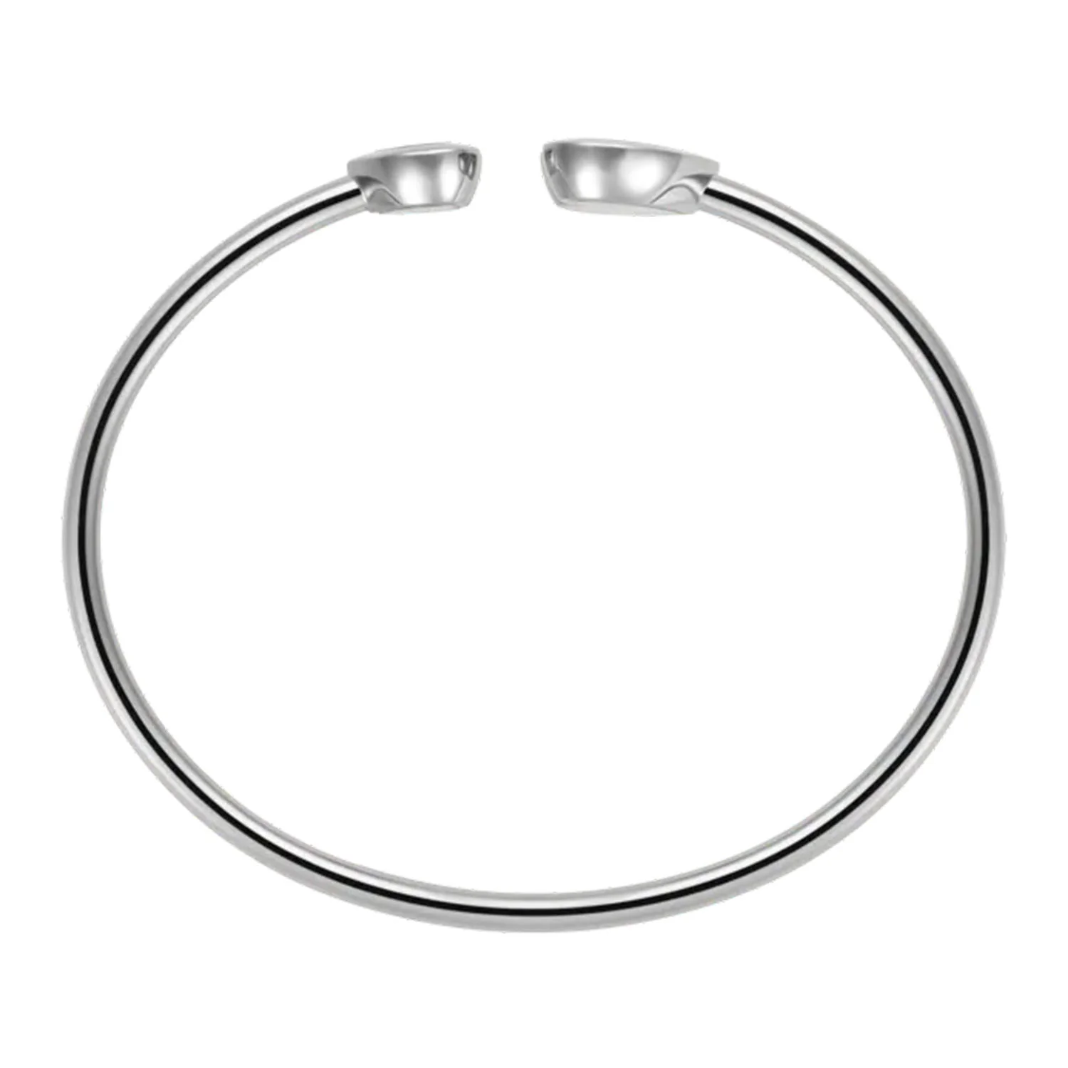 18ct White Gold Happy Diamonds Icon Bangle - Image 4