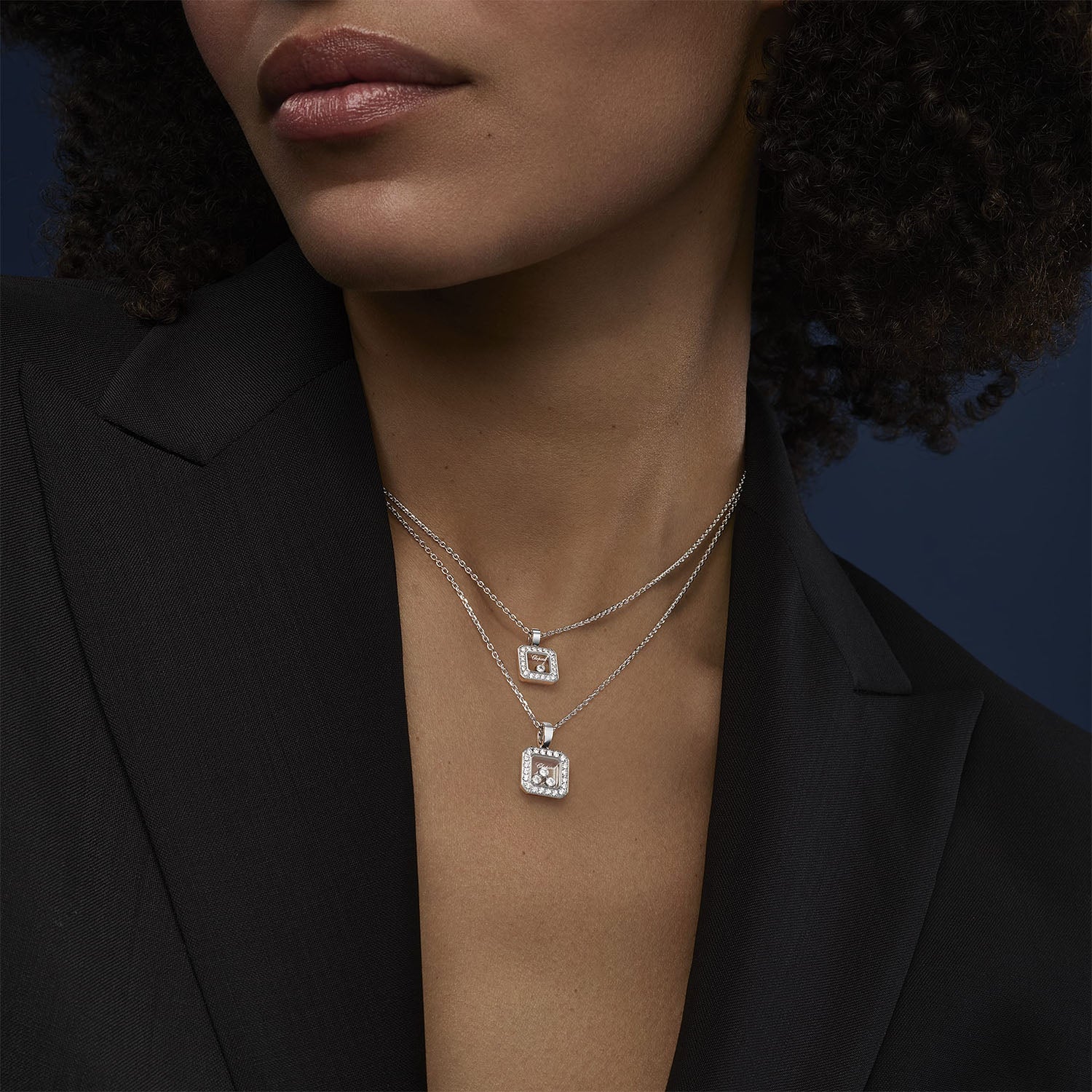 18ct White Gold Happy Diamonds Icons Pendant - Image 2